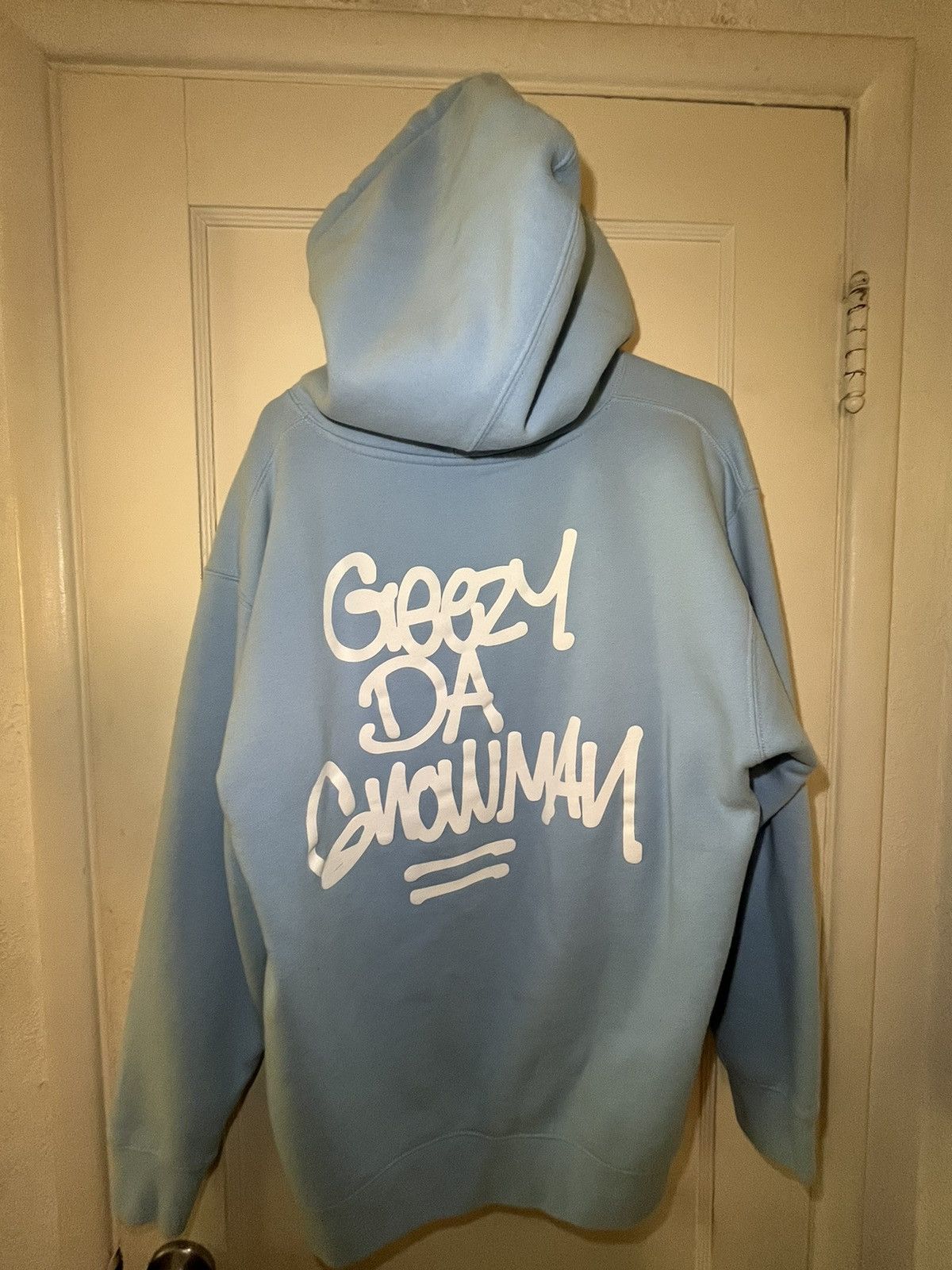 Shoreline Mafia X Ohgeesy Geezy 2024 Da Snowman Black Zip Up Hoodie Mens Xlarge