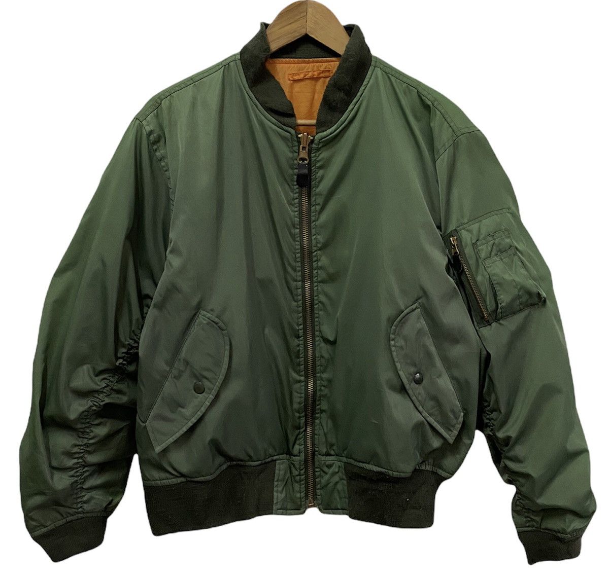 Alpha Industries 🔥Vintage Japanese Brand Bomber Jacket Size US L / EU 52-54 / 3 - 1 Thumbnail