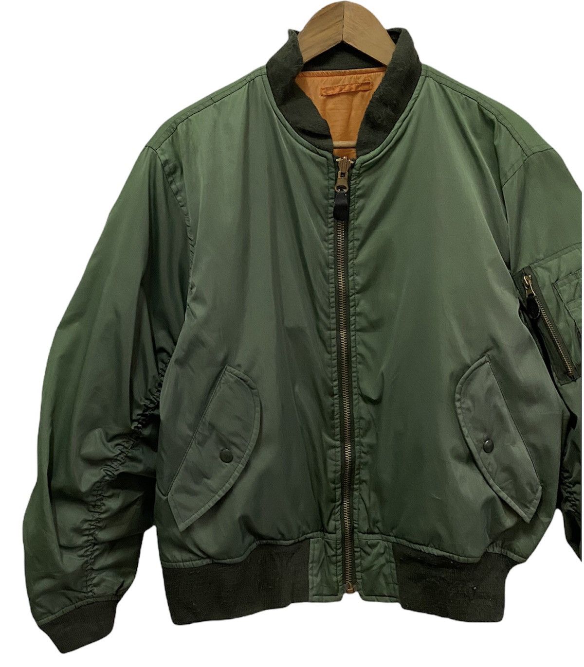 Alpha Industries 🔥Vintage Japanese Brand Bomber Jacket Size US L / EU 52-54 / 3 - 2 Thumbnail