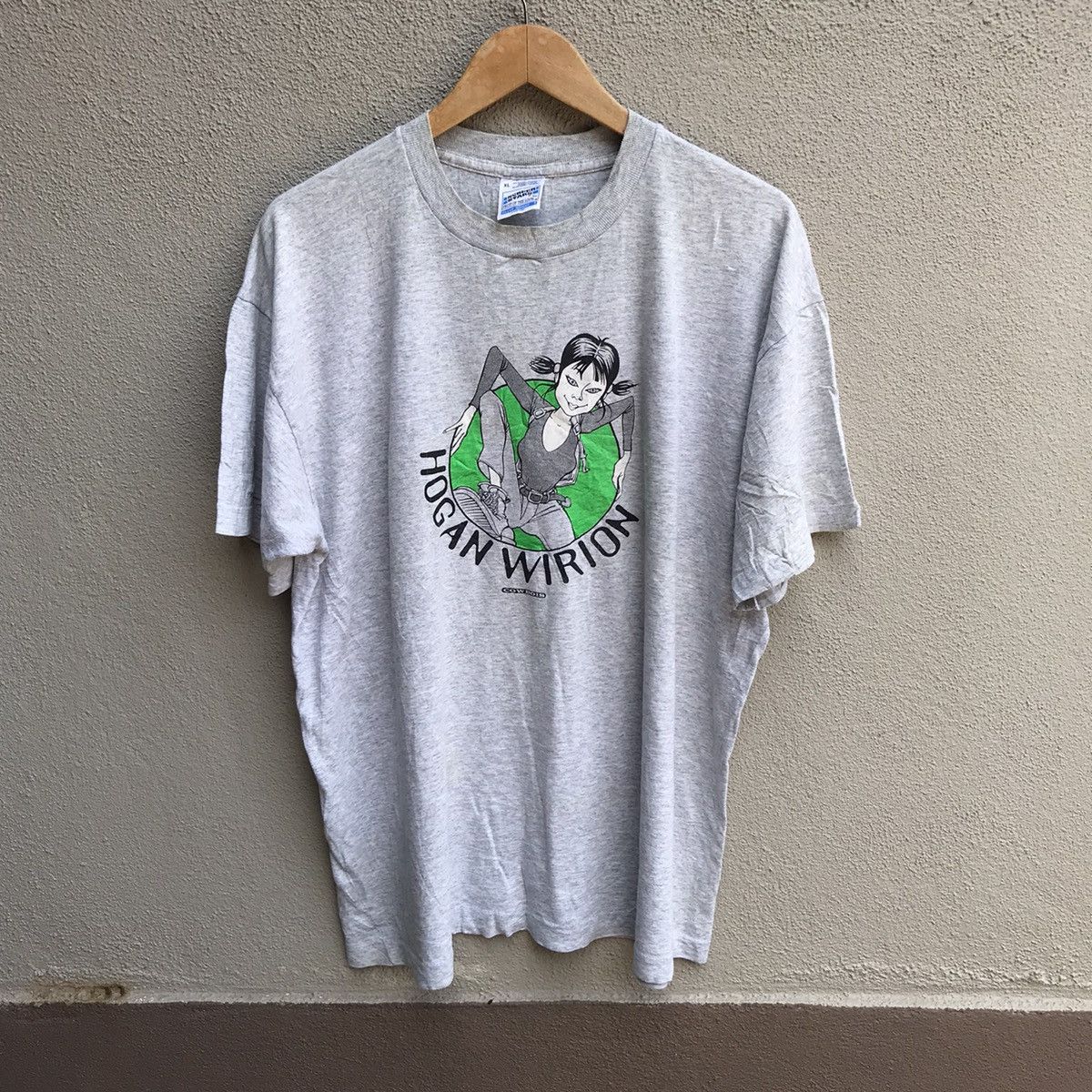 Vintage Vintage 90s HOGAN WIRION tee rare cowbois tank girl Size US XL / EU 56 / 4 - 1 Thumbnail