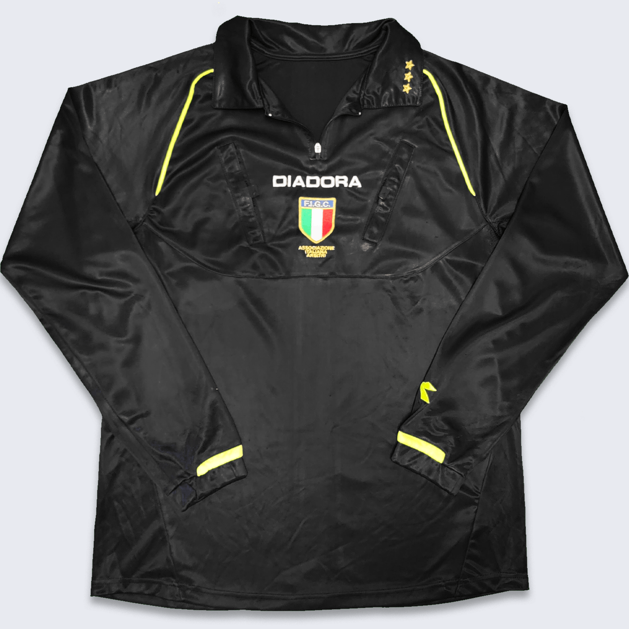 Diadora Italy Vintage Serie A Referee Diadora Soccer Jersey Size US L / EU 52-54 / 3 - 1 Thumbnail
