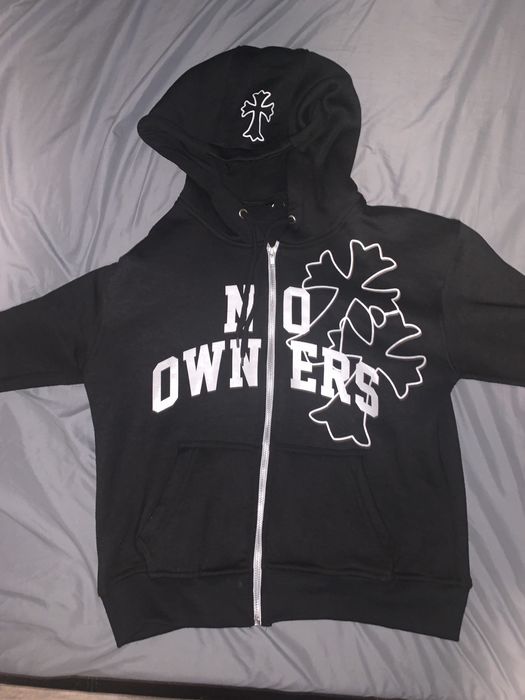 Streetwear No Owners Cross Zip Up hoodie | Grailed