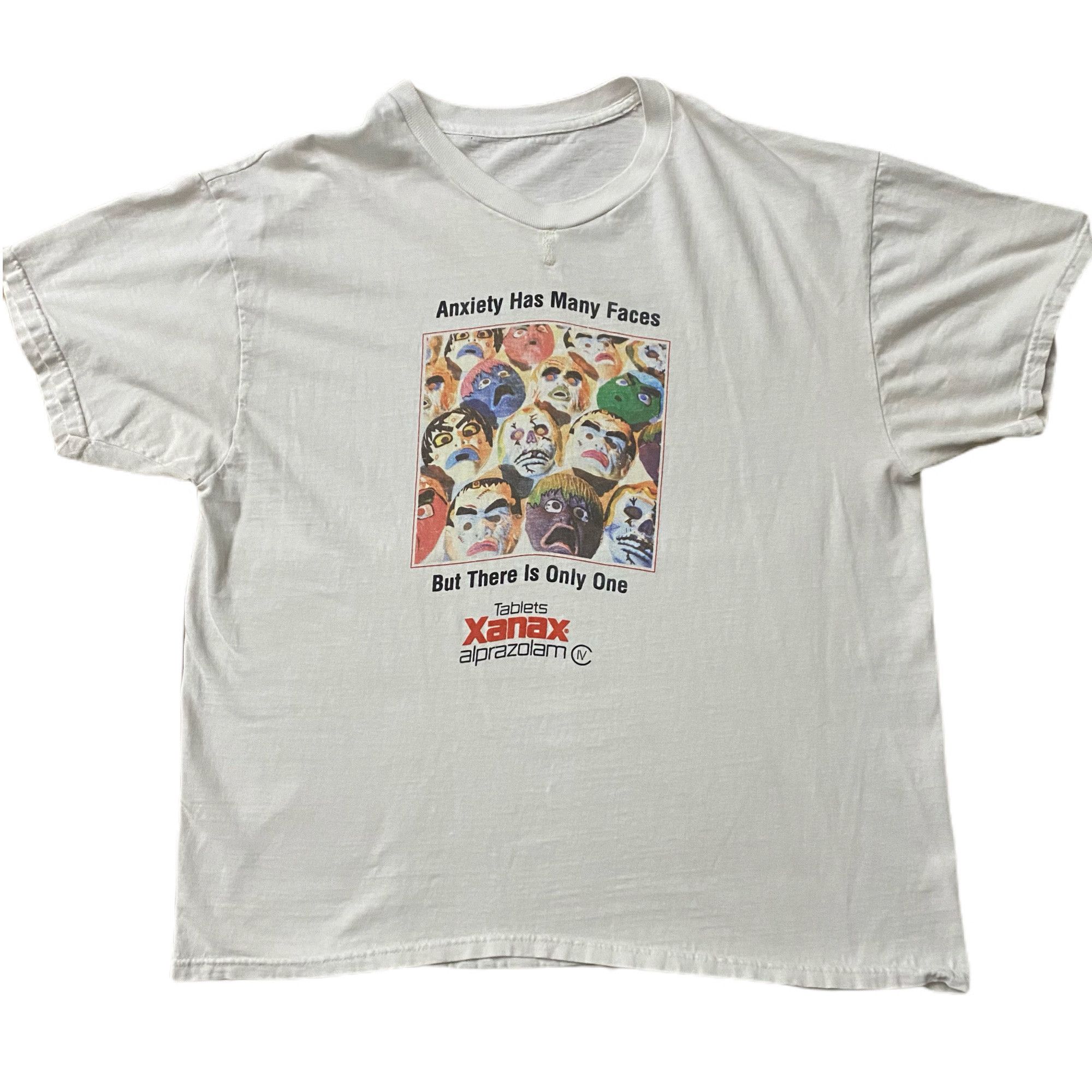 Vintage Xanax Alprazolam - Anxiety Has Many Faces Size US XL / EU 56 / 4 - 1 Thumbnail