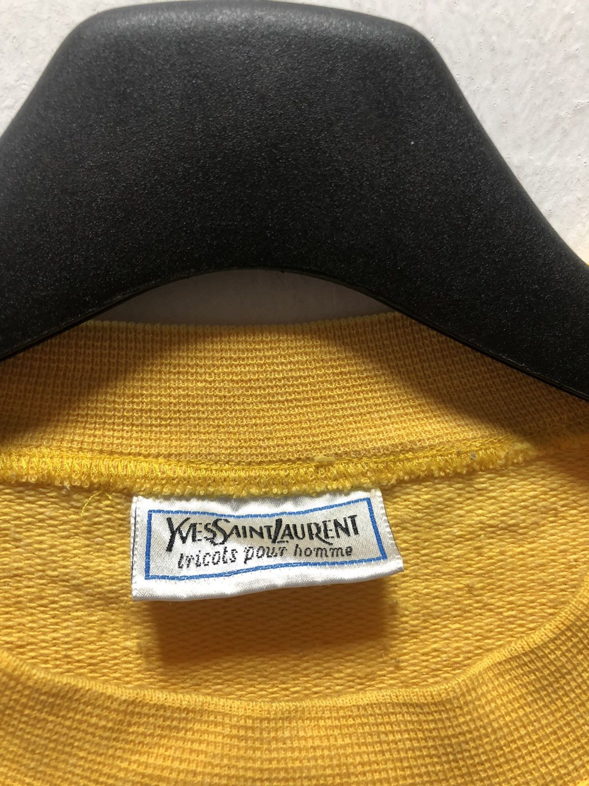 Yves Saint Laurent Vintage YVES SAINT LAUREN Sweatshirt Yellow Size US M / EU 48-50 / 2 - 2 Thumbnail