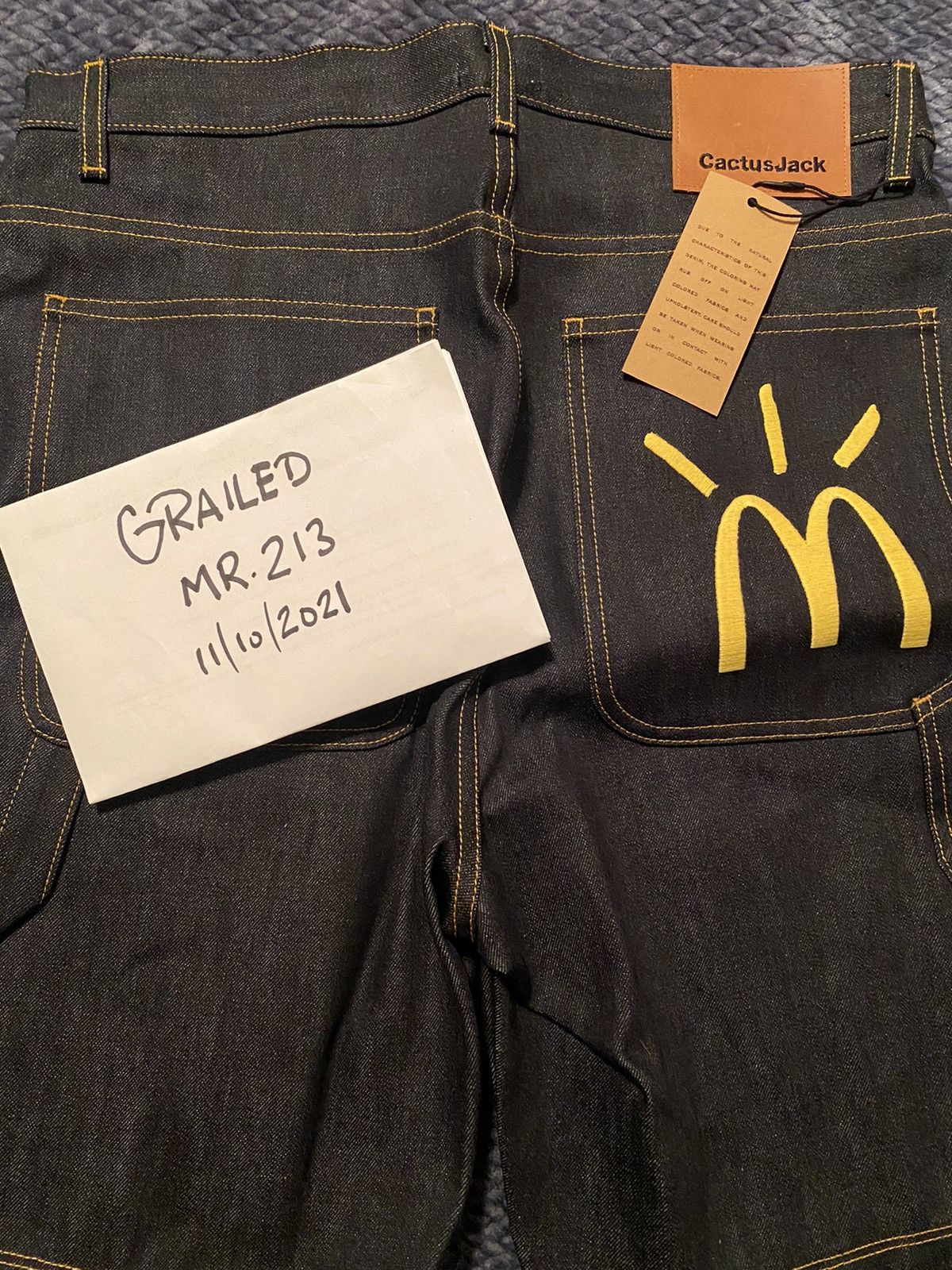 Travis Scott Cactus Travis Scott McDonals Denim Short Arches | Grailed