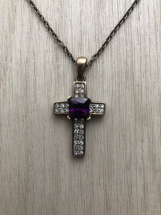 Dolce & Gabbana D&G GEMSTONE CROSS NECKLACE Size ONE SIZE - 1 Preview