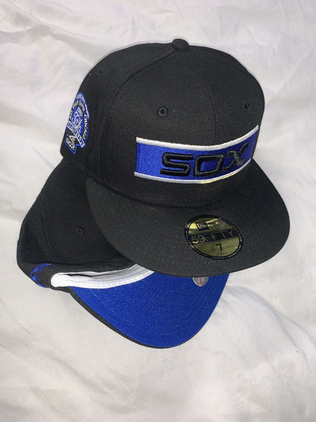 Exclusive Chicago White Sox fitted black blue bottom size