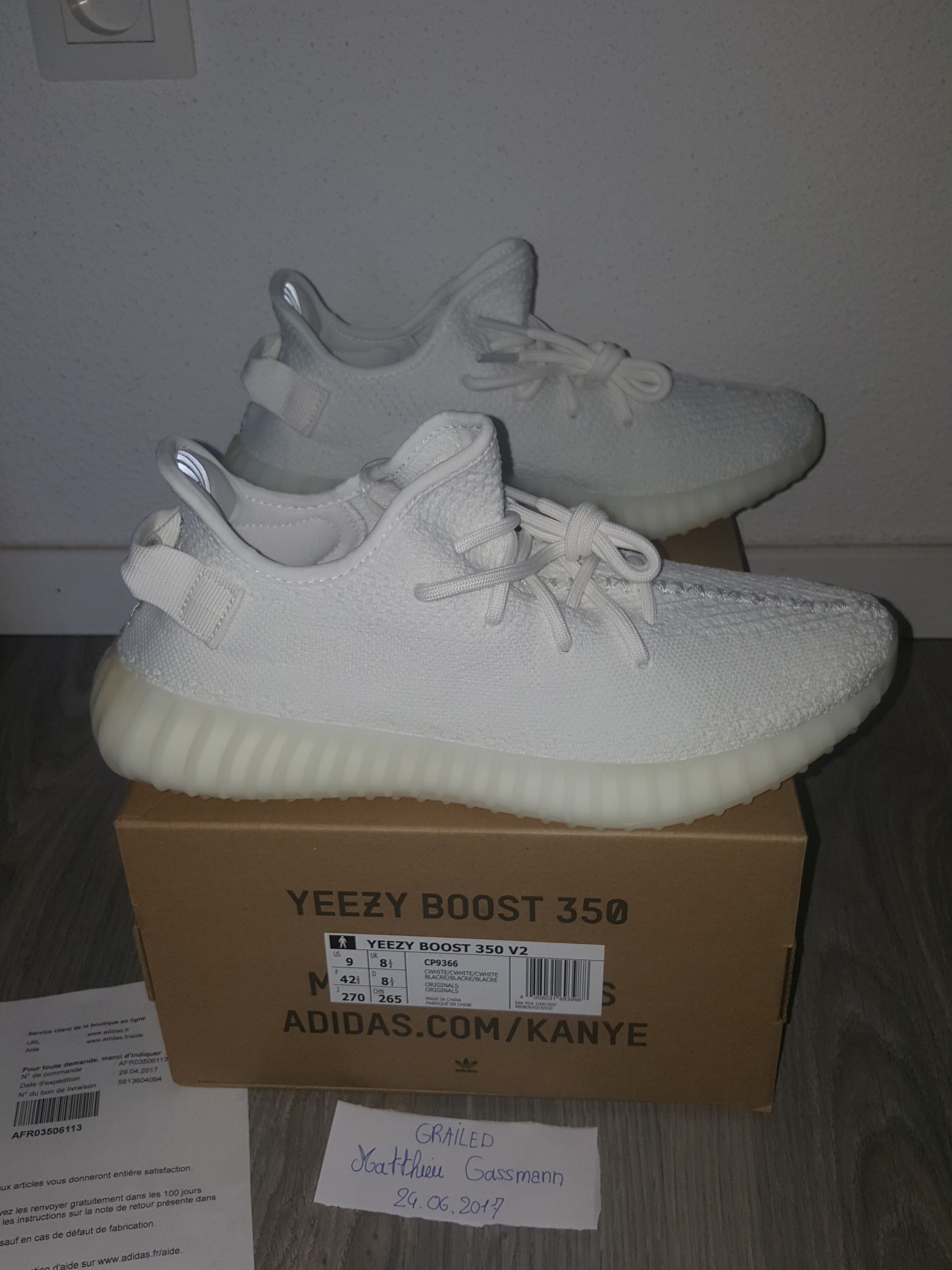ADIDAS YEEZY BOOST 350 V2 CREAM WHITE