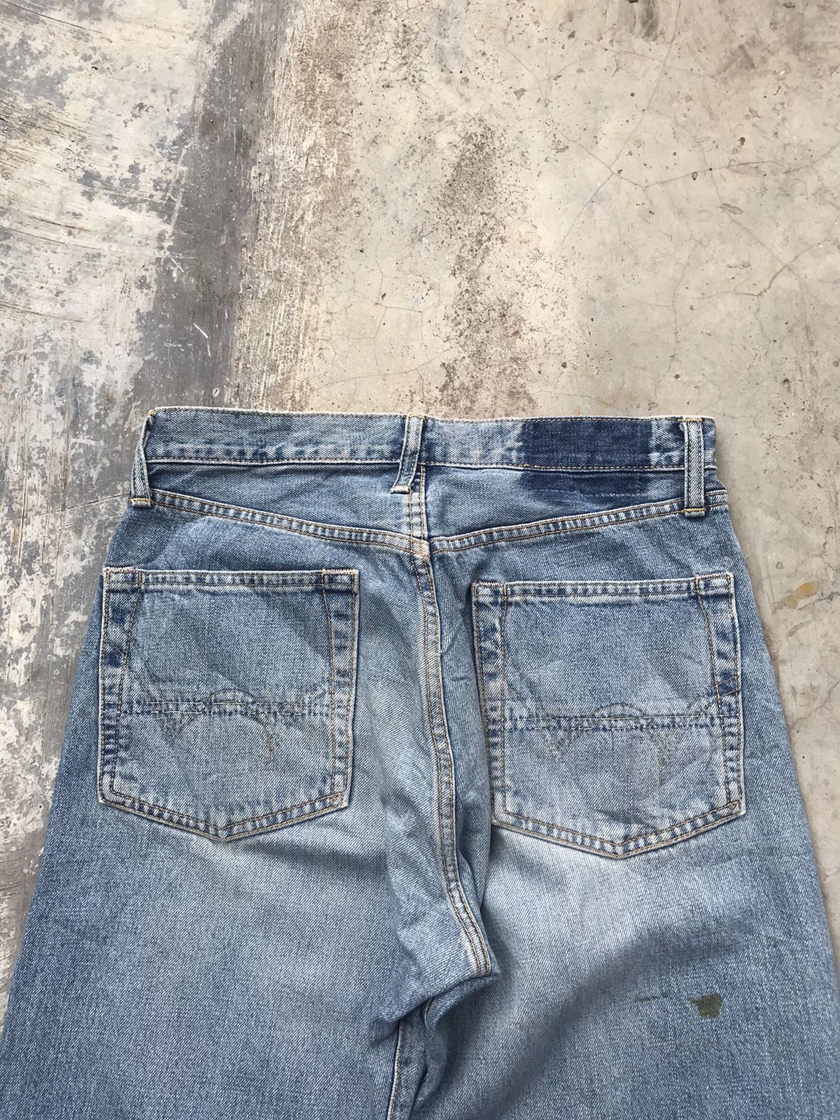 Edwin × Vintage Redline Selvedge Edwin 505 Distressed Denim Light Wash W30 Size US 30 / EU 46 - 12 Thumbnail