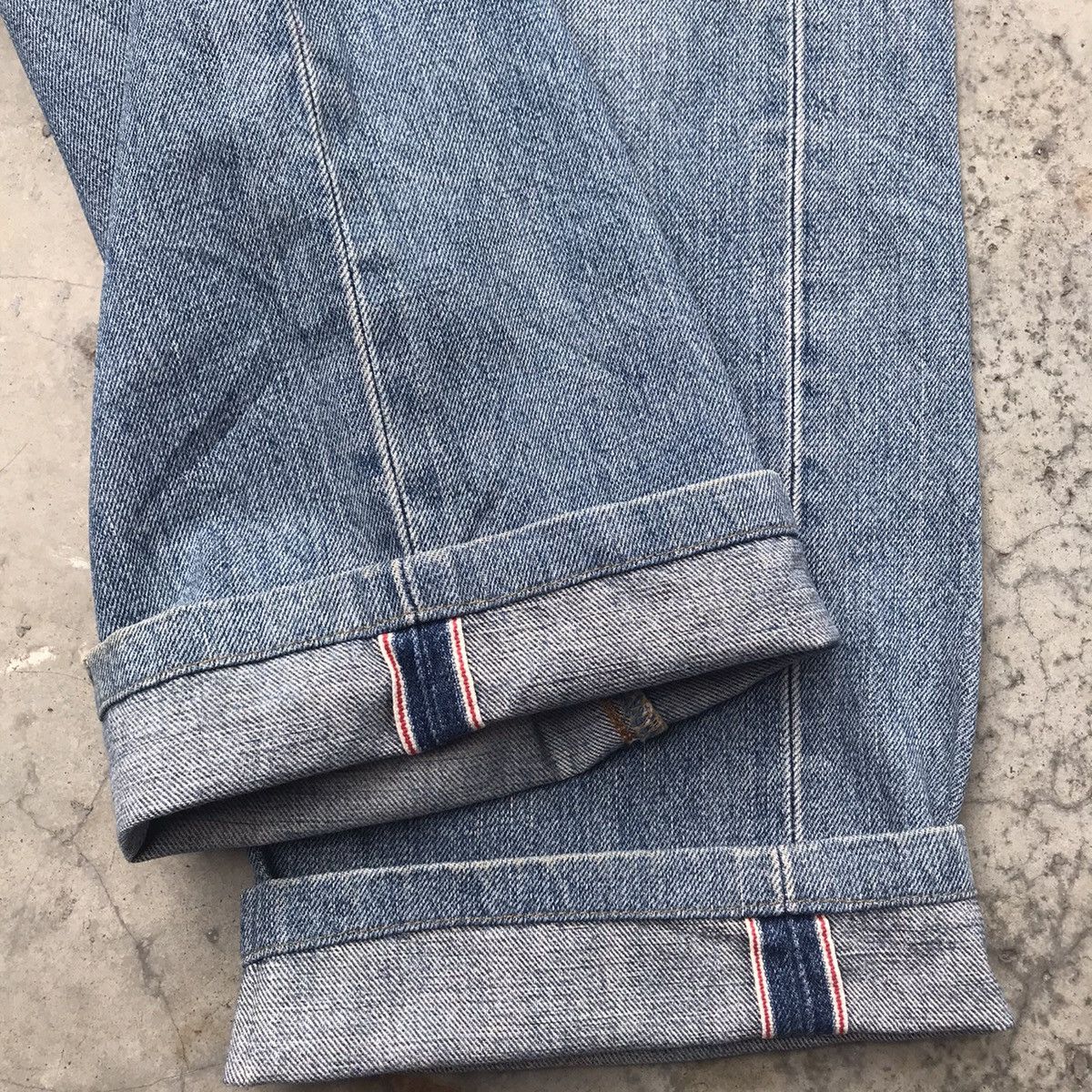 Edwin × Vintage Redline Selvedge Edwin 505 Distressed Denim Light Wash W30 Size US 30 / EU 46 - 3 Thumbnail