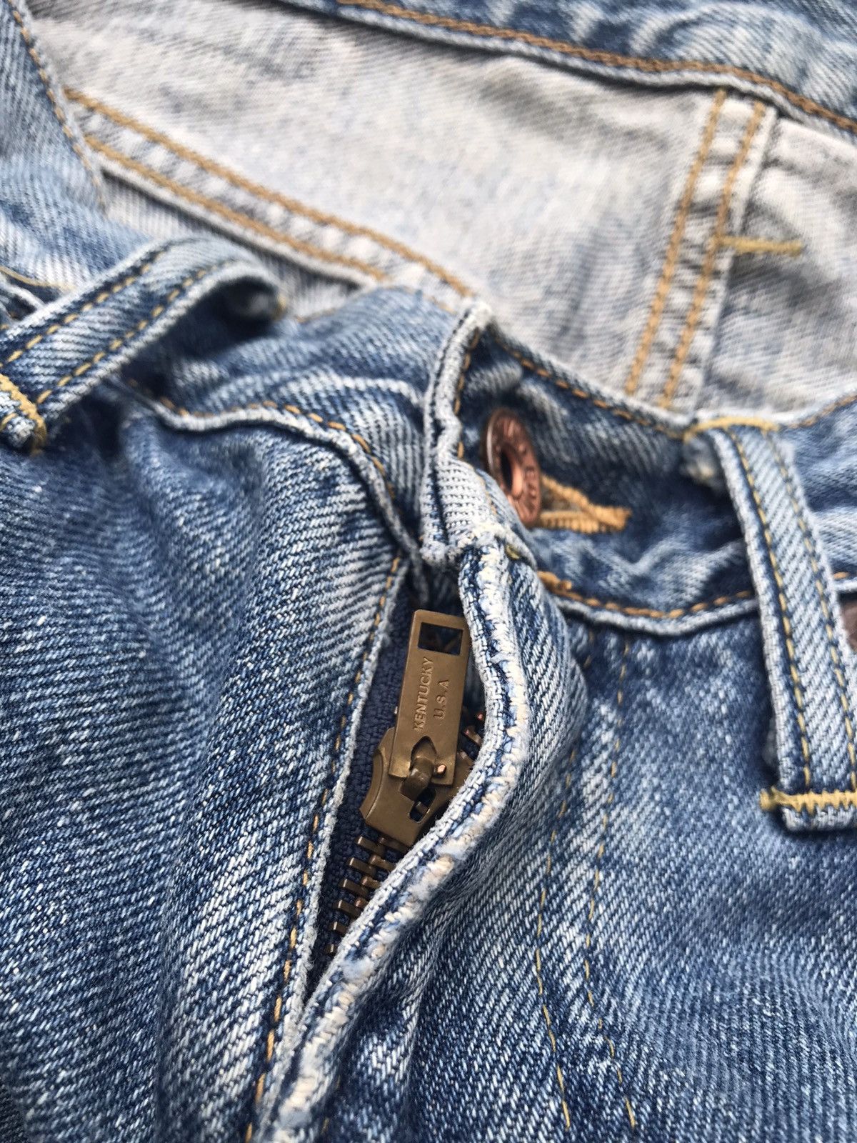 Edwin × Vintage Redline Selvedge Edwin 505 Distressed Denim Light Wash W30 Size US 30 / EU 46 - 5 Thumbnail