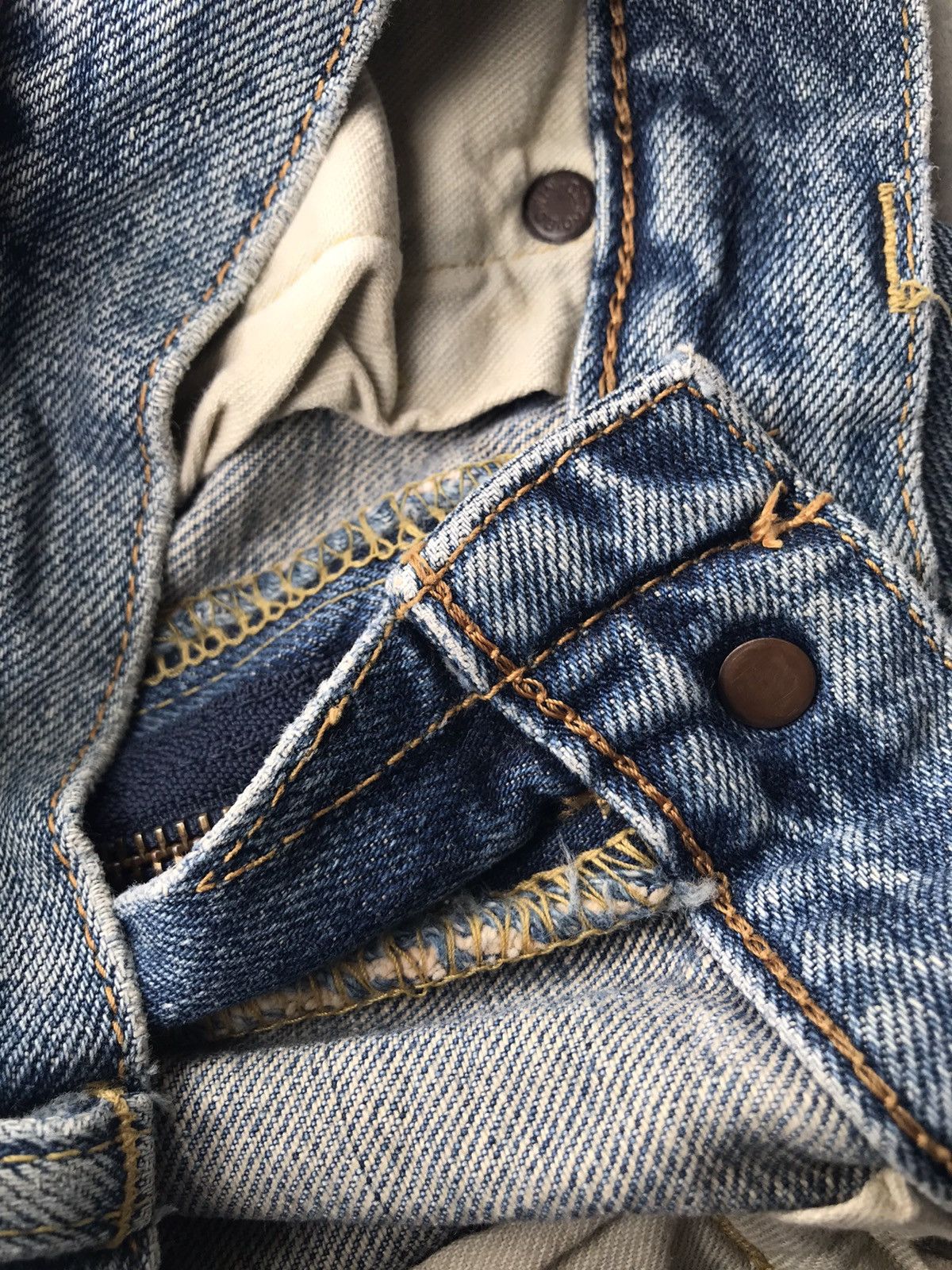 Edwin × Vintage Redline Selvedge Edwin 505 Distressed Denim Light Wash W30 Size US 30 / EU 46 - 10 Thumbnail