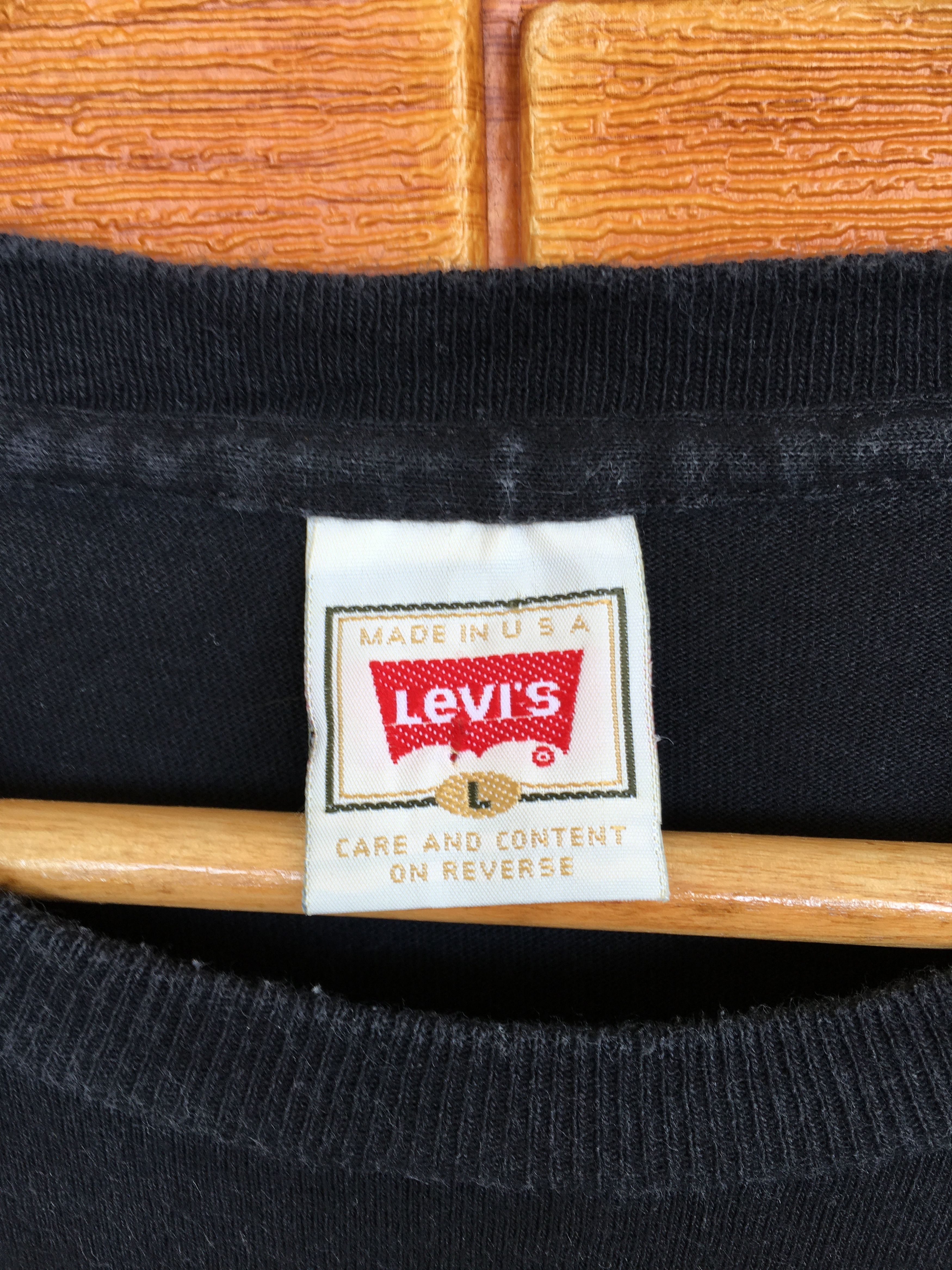 Levi's Vintage 90s LEVIS Made In Usa T-Shirt / 1995 Levis Size US L / EU 52-54 / 3 - 3 Thumbnail