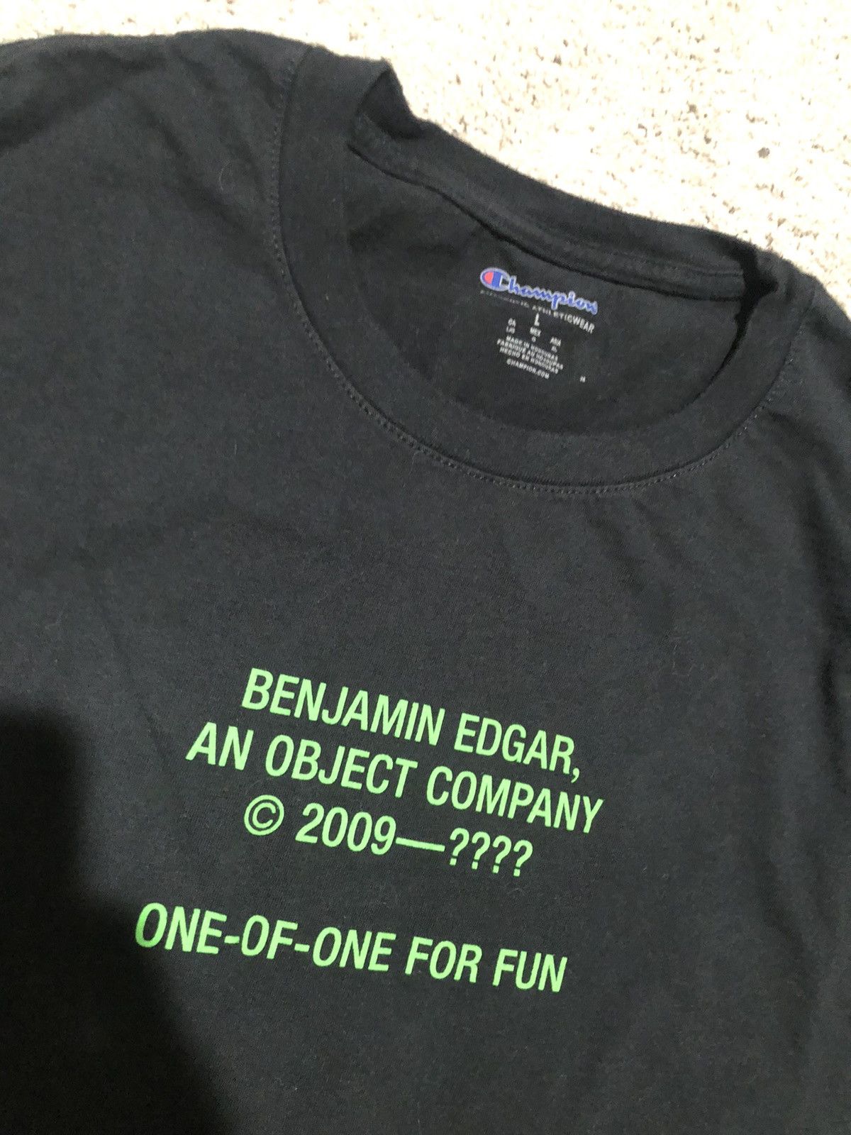 Benjamin Edgar × Champion Benjamin one of one tee for basic space Size US L / EU 52-54 / 3 - 2 Thumbnail