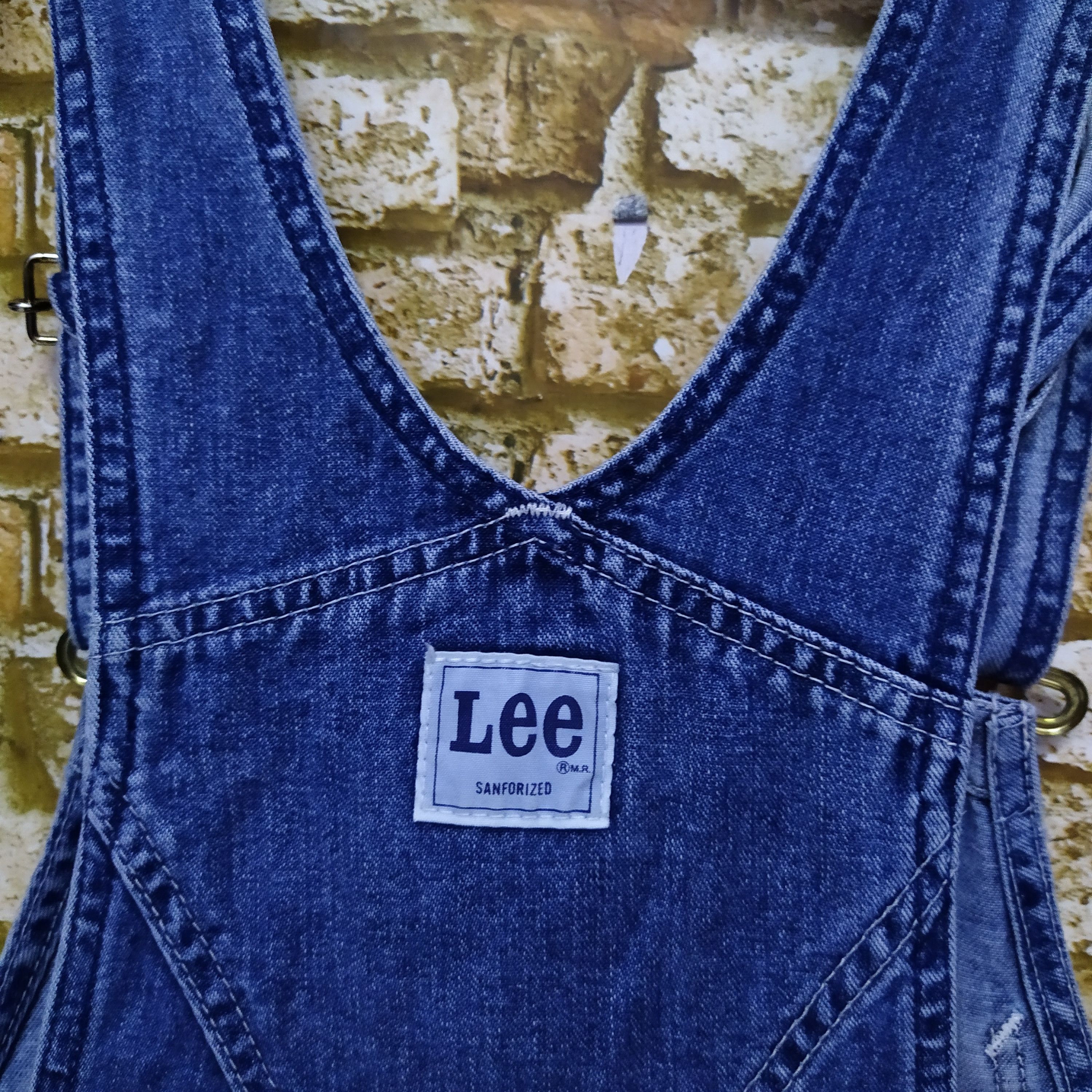 Lee × Vintage VTG LEE OVERALLS DENIM (D315) Size US 35 - 8 Thumbnail