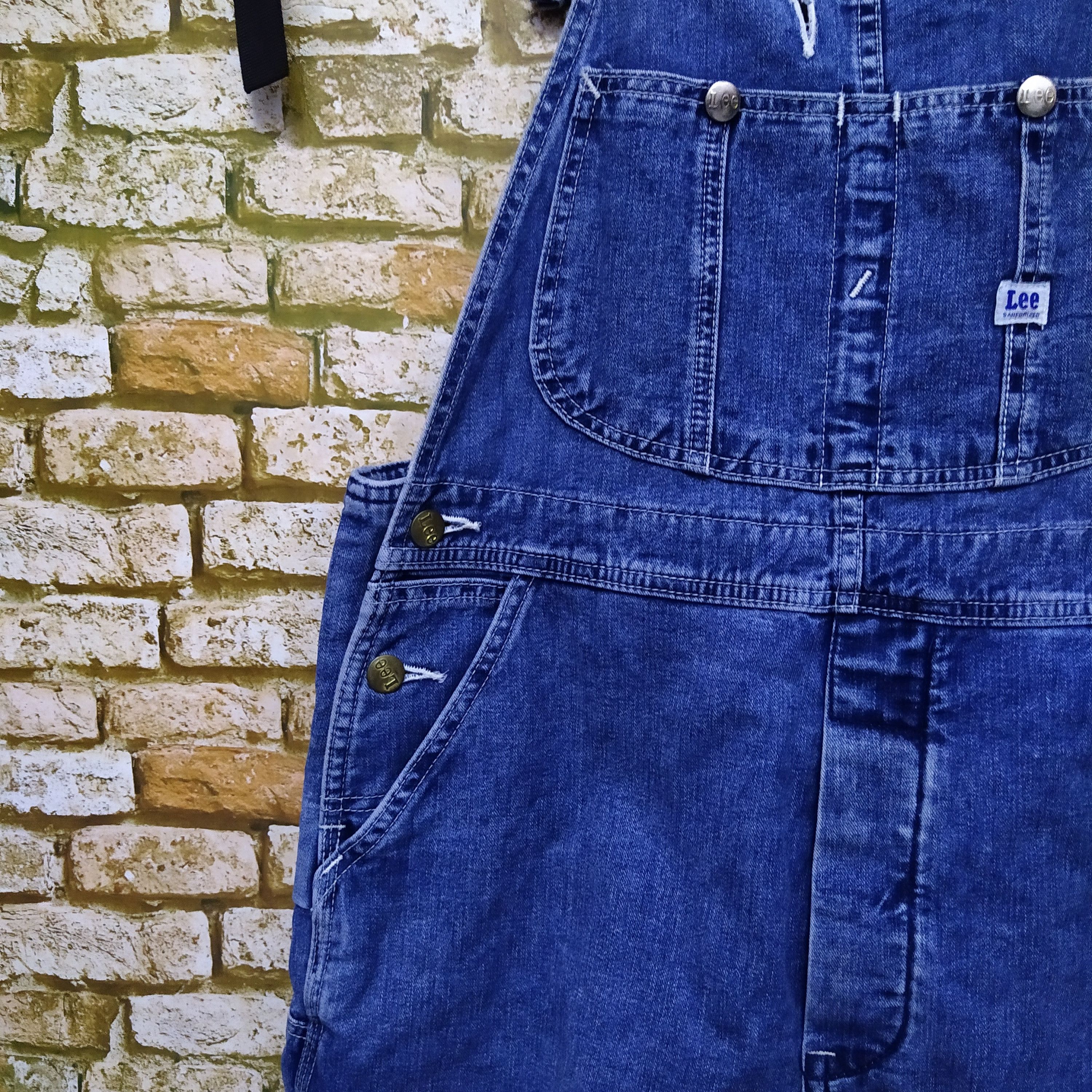 Lee × Vintage VTG LEE OVERALLS DENIM (D315) Size US 35 - 2 Thumbnail