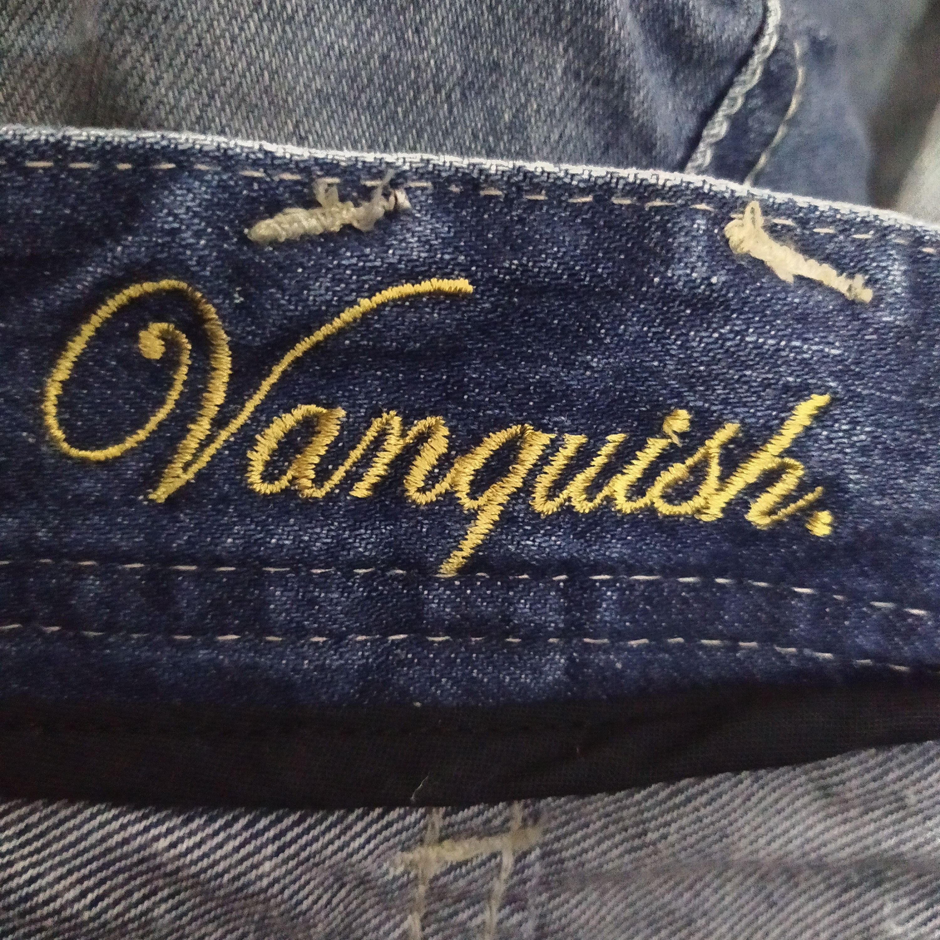 Vanquish VANQUISH GOLD FLARE DISTRESSED DENIM (D316) Size US 33 - 9 Thumbnail