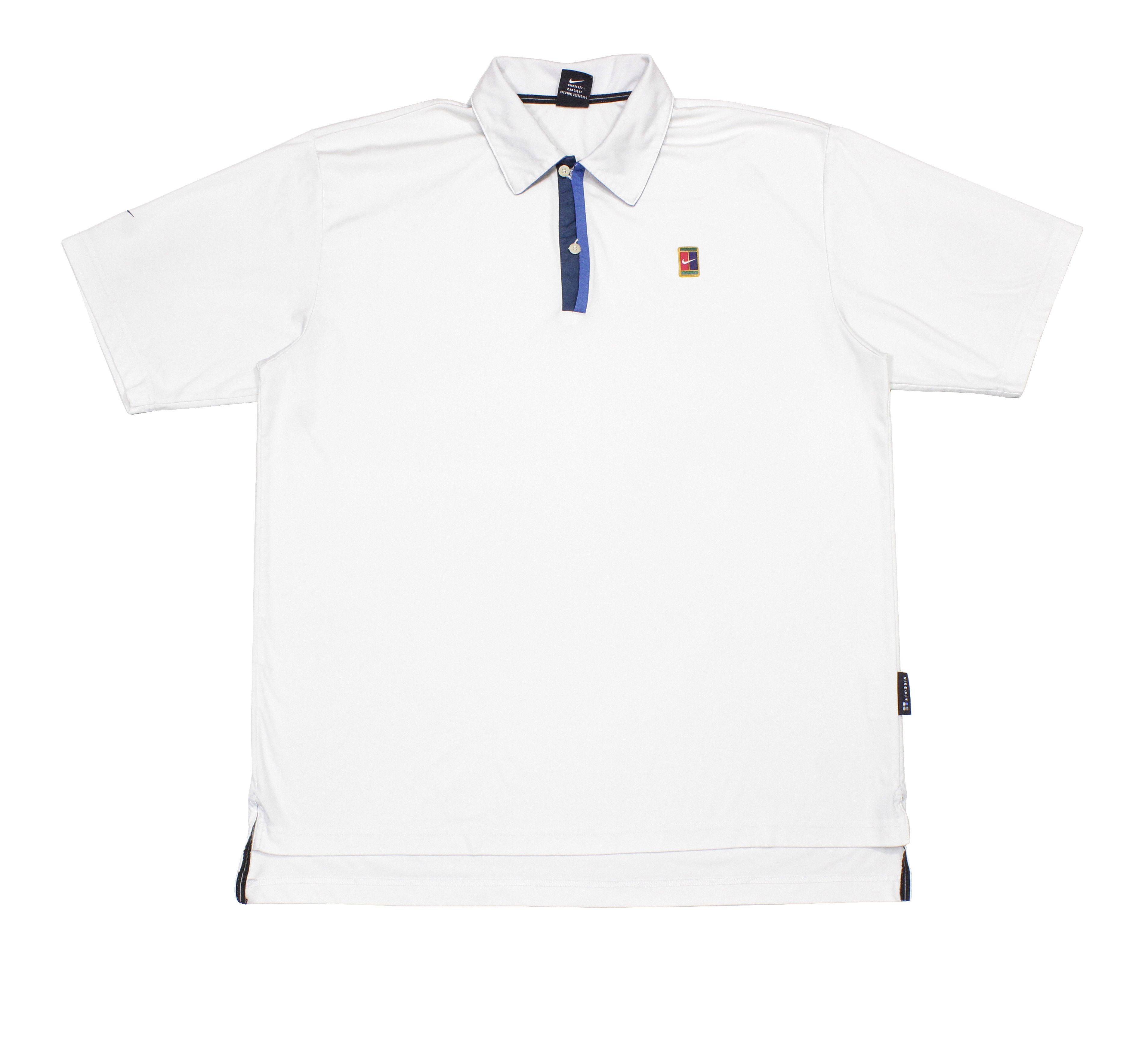 Nike 90S Court Logo Polo Size US L / EU 52-54 / 3 - 1 Thumbnail
