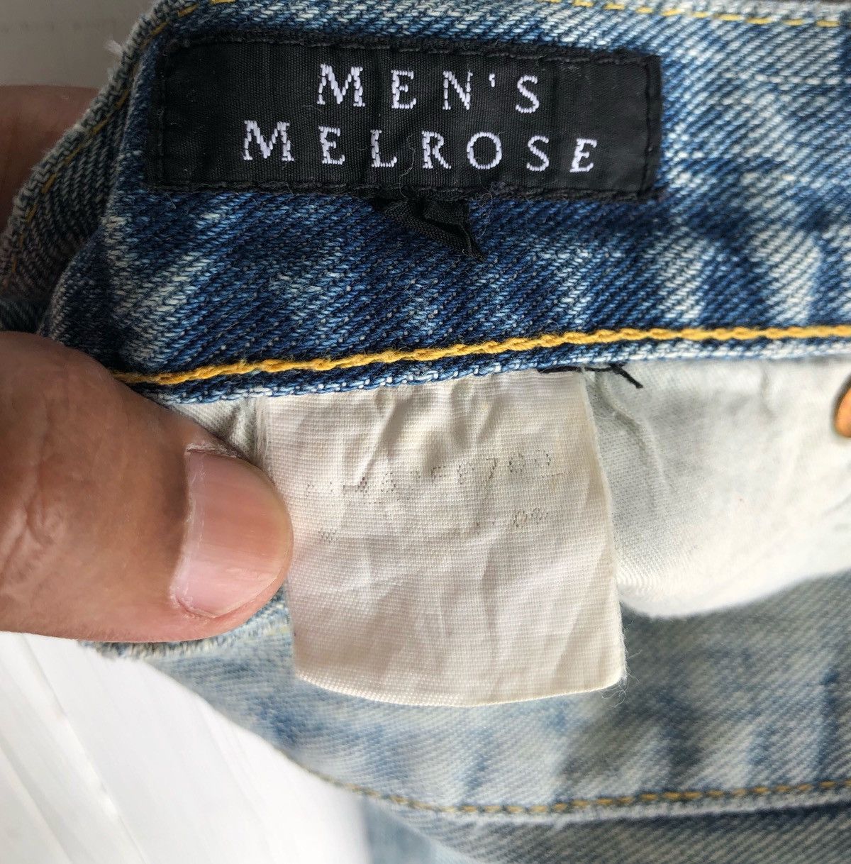 Japanese Melrose Bleached Distressed Flare Jeans