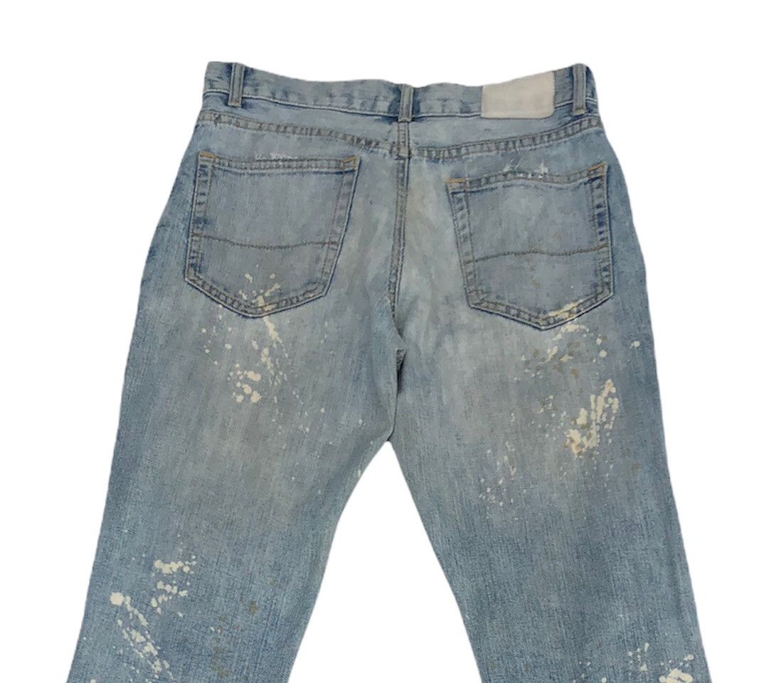 Japanese Melrose Bleached Distressed Flare Jeans