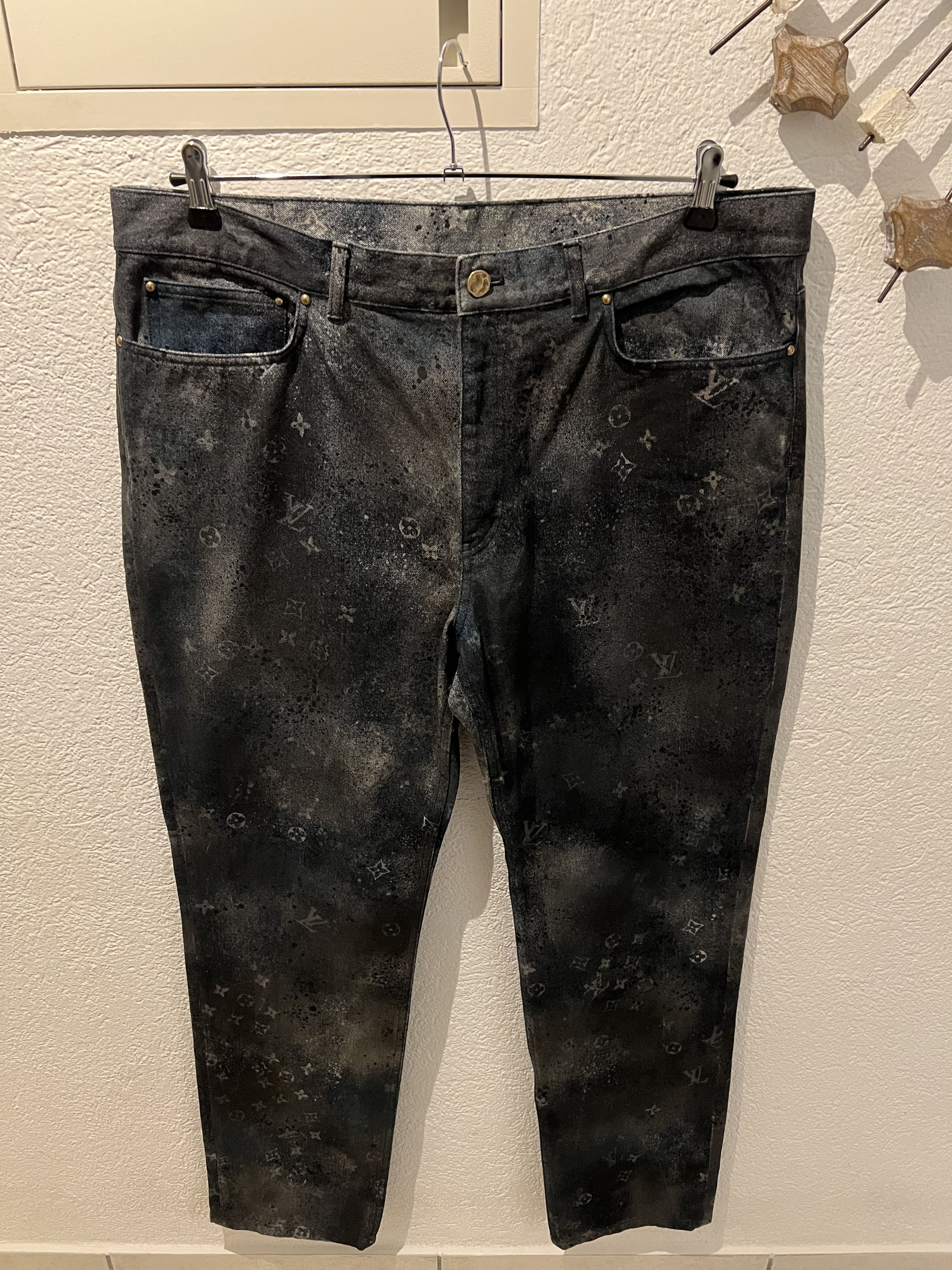 Louis Vuitton Lv Monogram Denim Jeans, Grailed