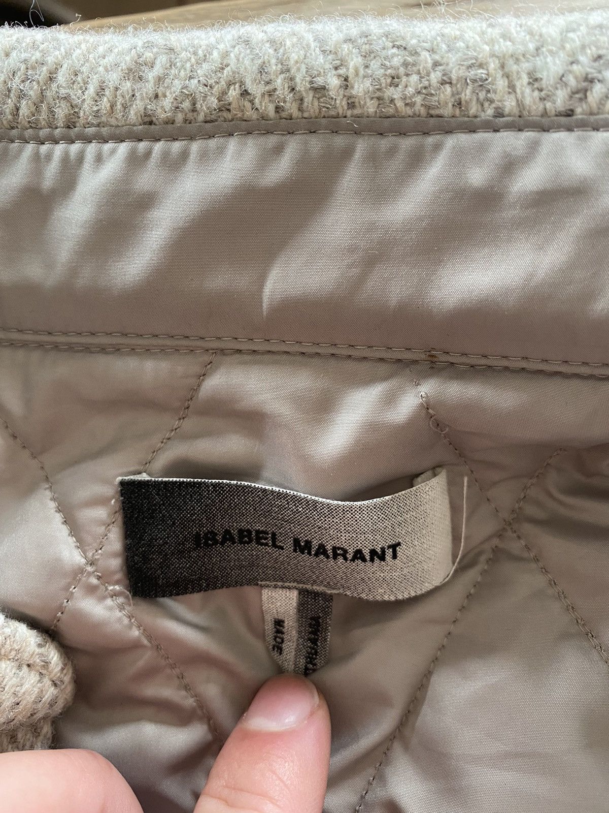 Isabel Marant Cream Weave Survey Jacket Size US XL / EU 56 / 4 - 4 Thumbnail
