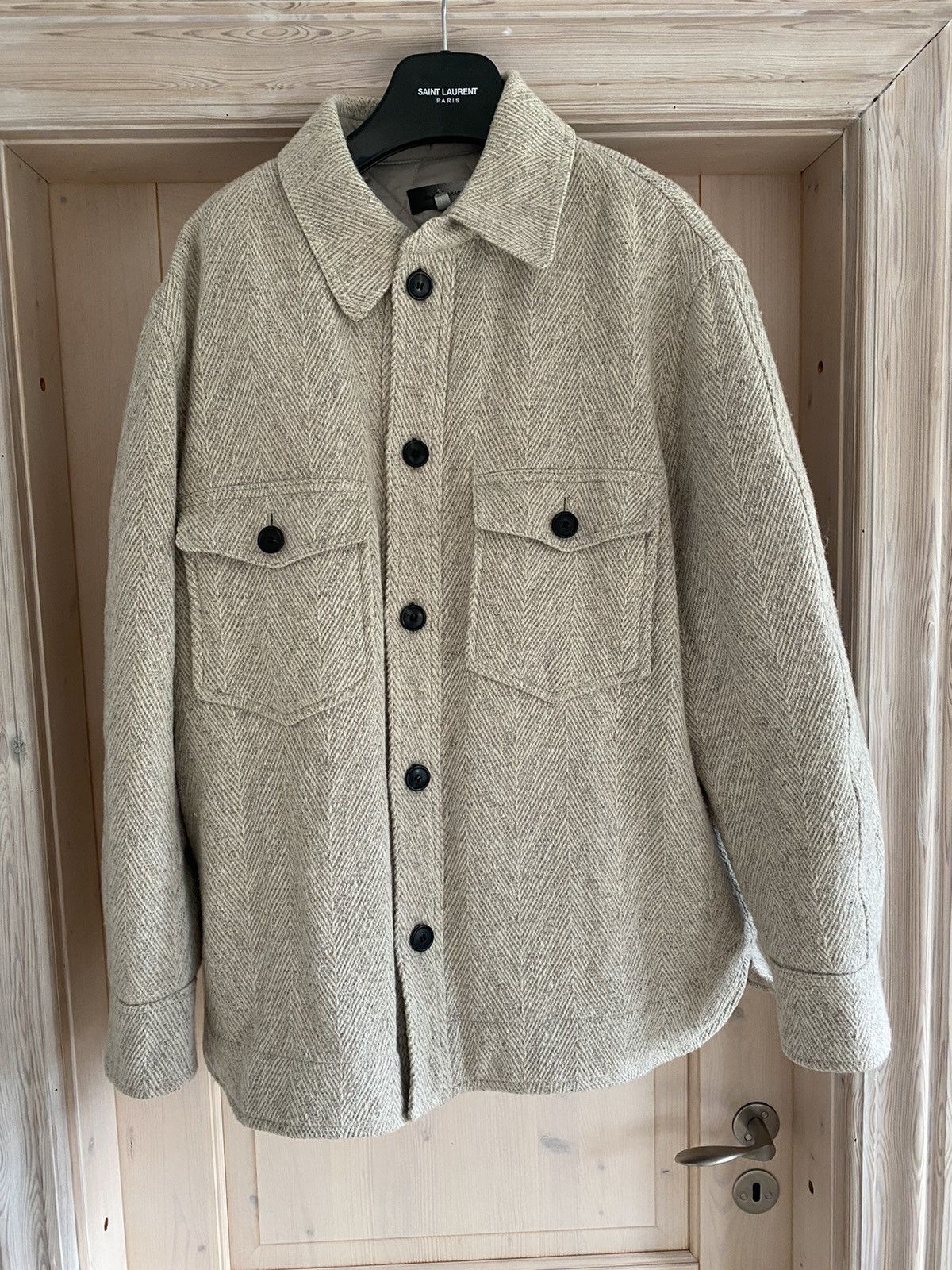 Isabel Marant Cream Weave Survey Jacket Size US XL / EU 56 / 4 - 1 Thumbnail