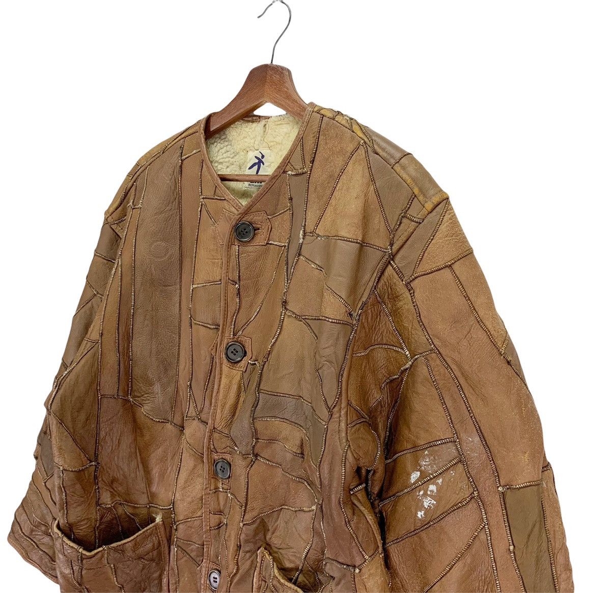 Hai Sporting Gear Vintage Hai Sporting Gear Issey Miyake Sherpa Leather Jacket Size US M / EU 48-50 / 2 - 3 Thumbnail