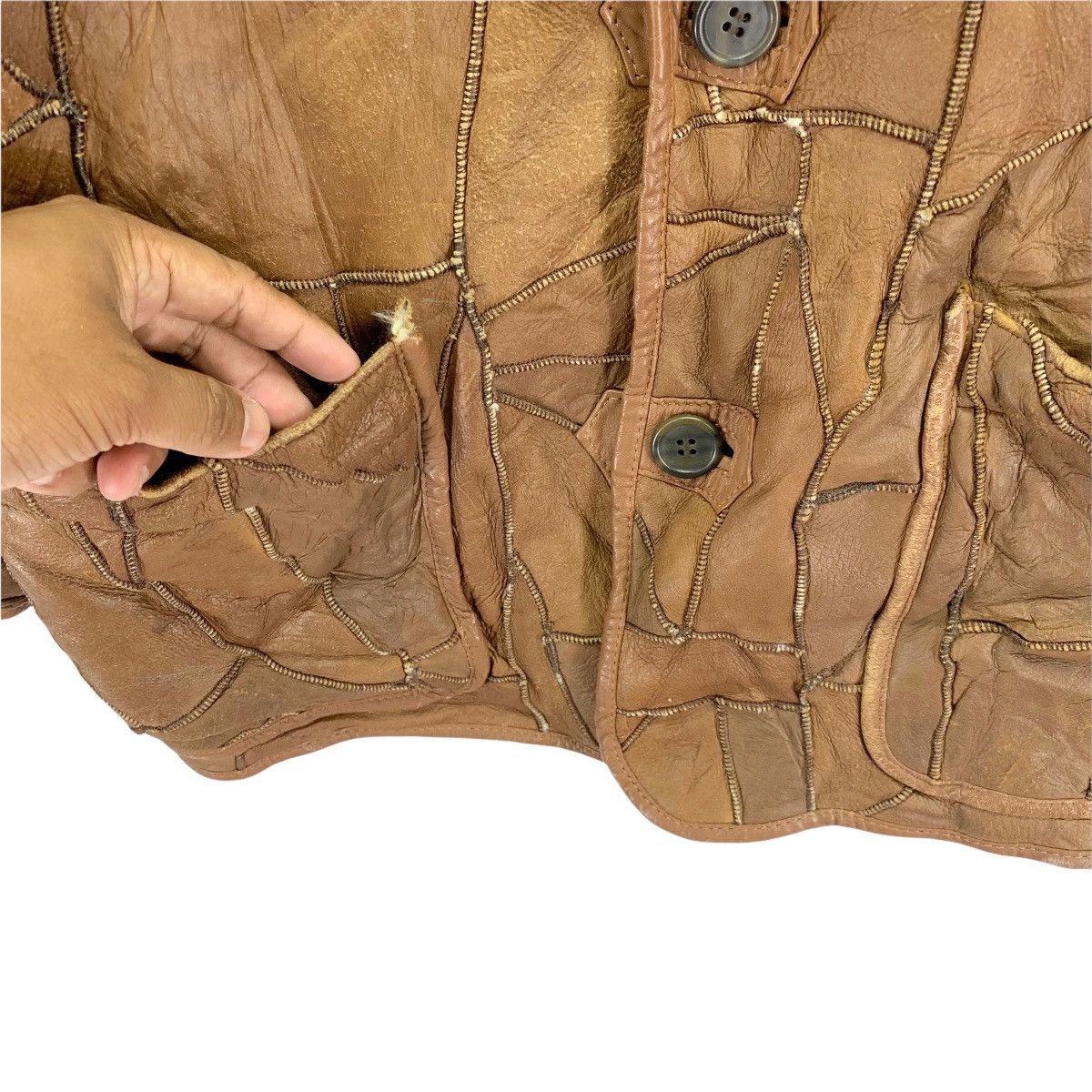 Hai Sporting Gear Vintage Hai Sporting Gear Issey Miyake Sherpa Leather Jacket Size US M / EU 48-50 / 2 - 5 Thumbnail