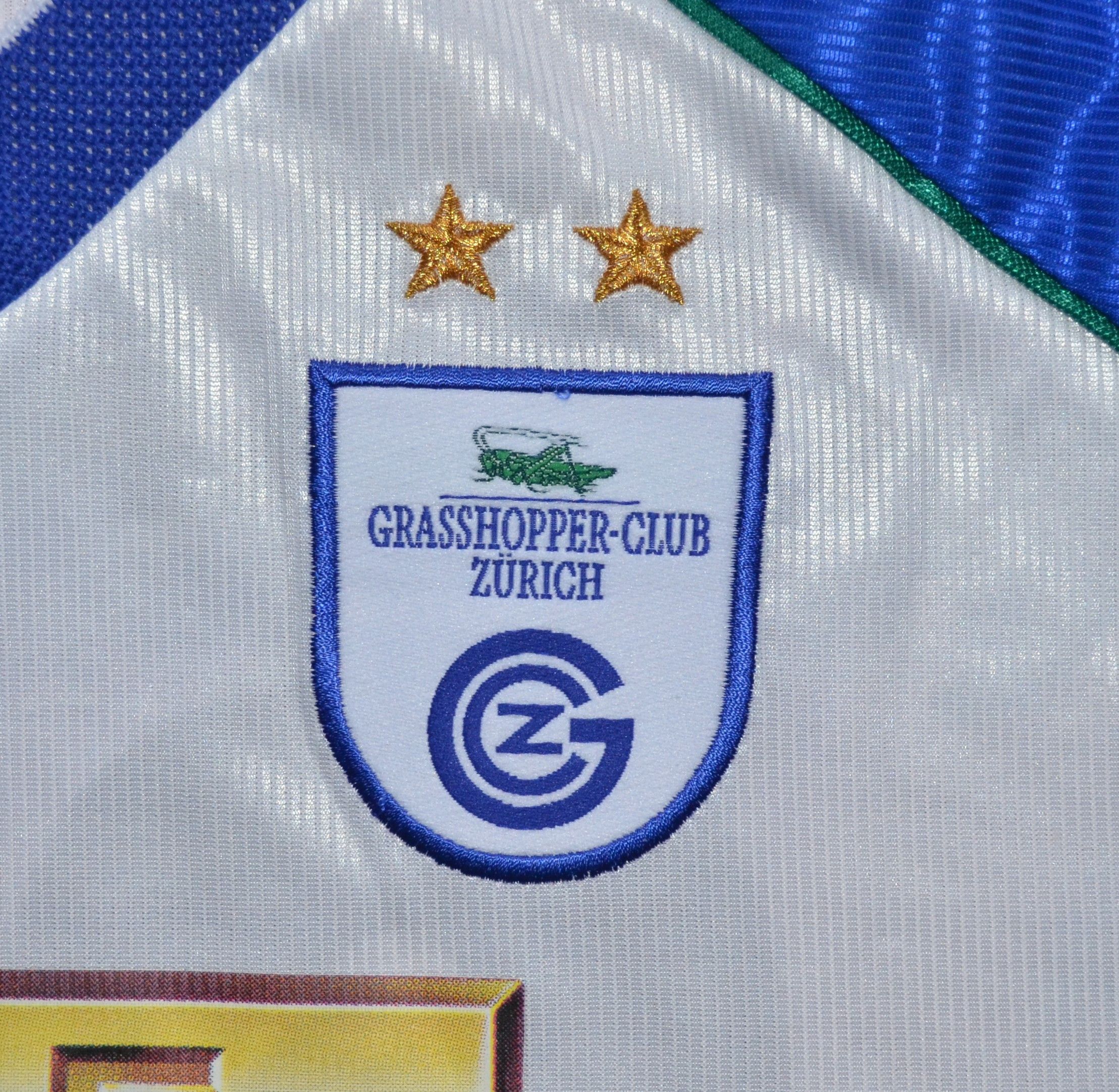 Adidas Chapuisat #24 Autographed Jersey Grasshopper Club Zürich Size US XL / EU 56 / 4 - 6 Thumbnail