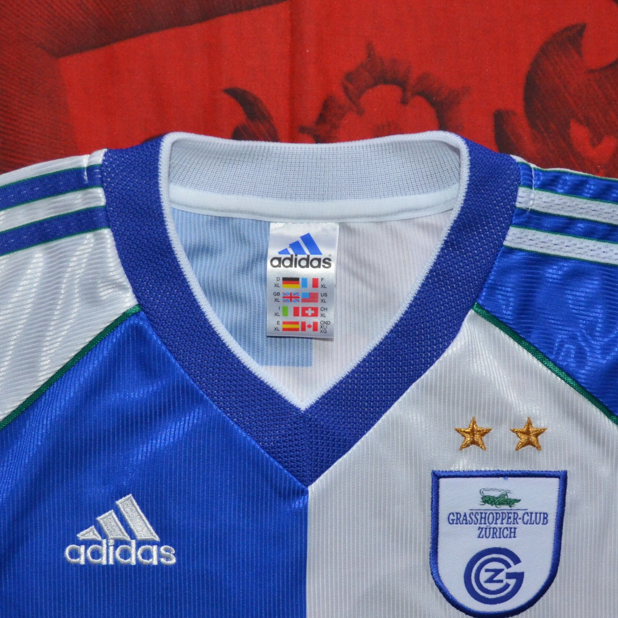 Adidas Chapuisat #24 Autographed Jersey Grasshopper Club Zürich Size US XL / EU 56 / 4 - 20 Thumbnail