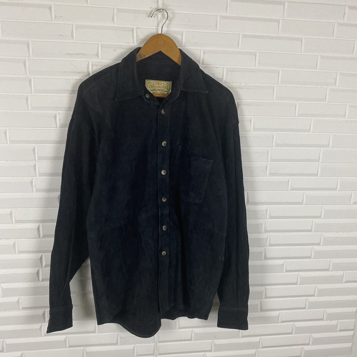 Japanese Brand REDSKINS SUEDE LEATHER BLACK JACKET Size US M / EU 48-50 / 2 - 4 Thumbnail