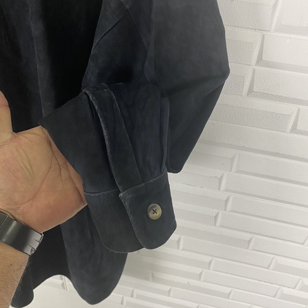 Japanese Brand REDSKINS SUEDE LEATHER BLACK JACKET Size US M / EU 48-50 / 2 - 8 Thumbnail