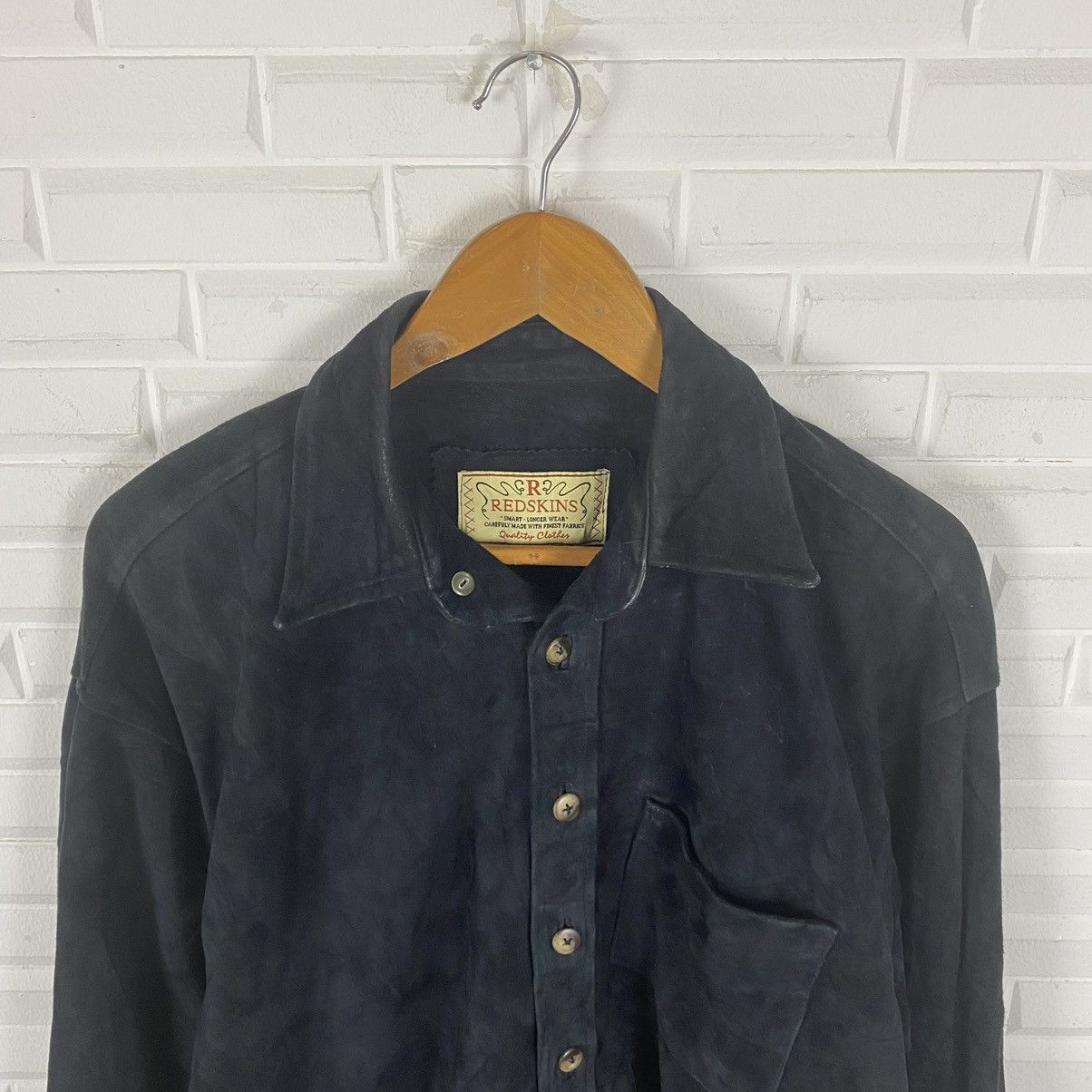 Japanese Brand REDSKINS SUEDE LEATHER BLACK JACKET Size US M / EU 48-50 / 2 - 5 Thumbnail