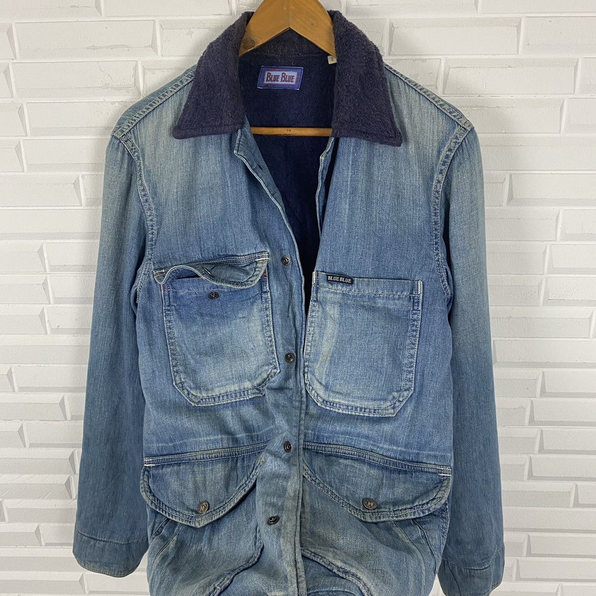 Blue Blue Japan BLUE BLUE JAPAN CHORE STYLE JACKET SHERPA LINING Size US M / EU 48-50 / 2 - 11 Thumbnail