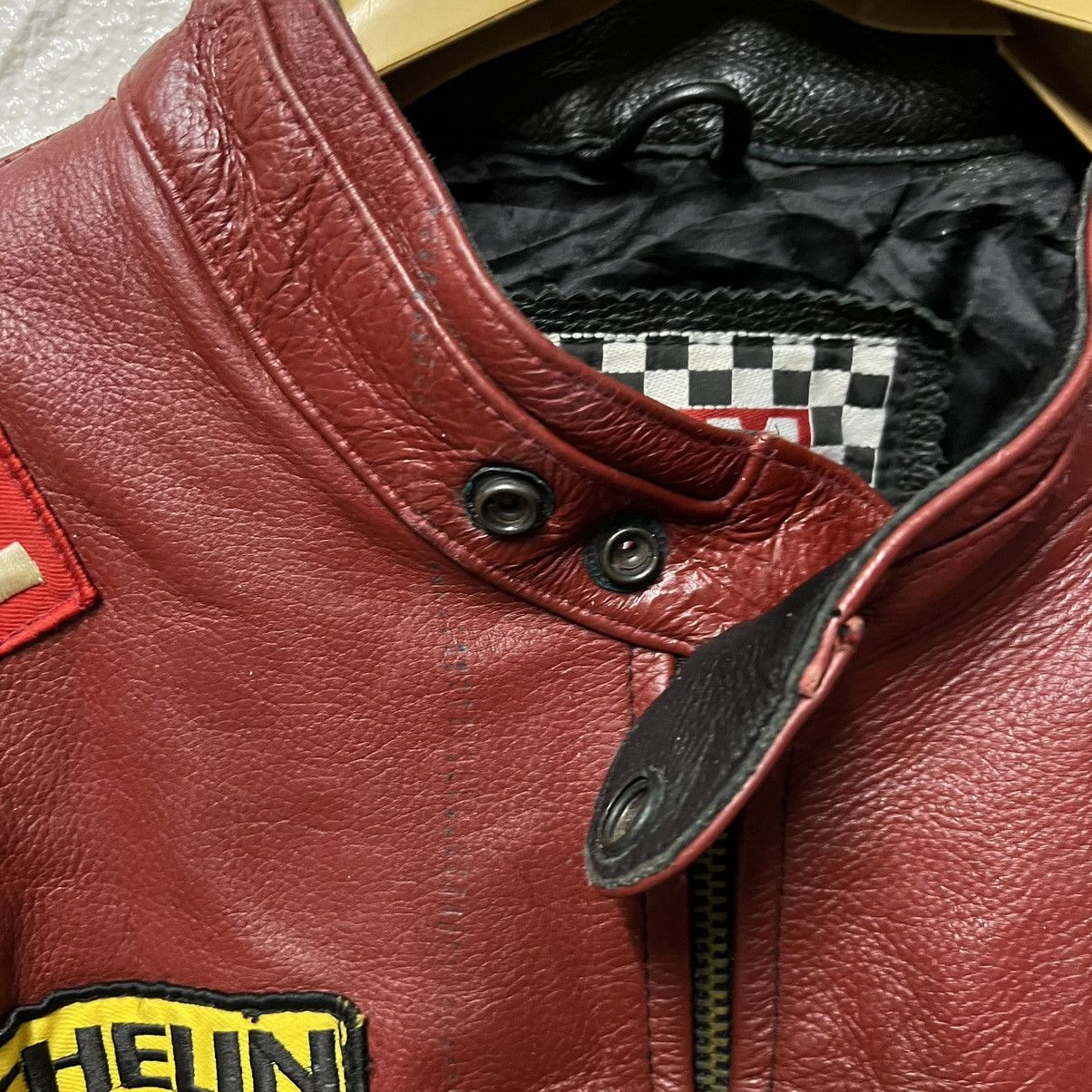 Vintage ‼️Final drop‼️Lucky Strike Black Red Leather Racing Jacket Size US M / EU 48-50 / 2 - 12 Thumbnail