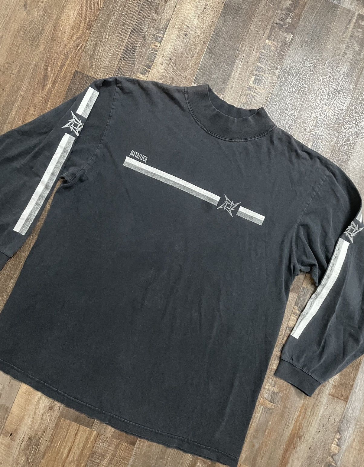 image of Band Tees x Vintage Metallica Long Sleeve T Shirt in Black, Men's (Size XL)