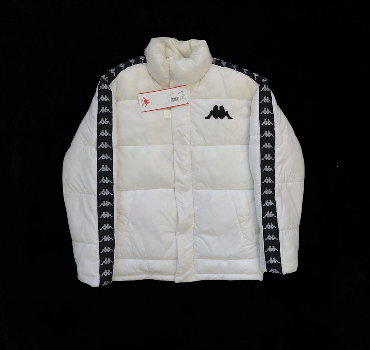 Kappa white puffer jacket best sale