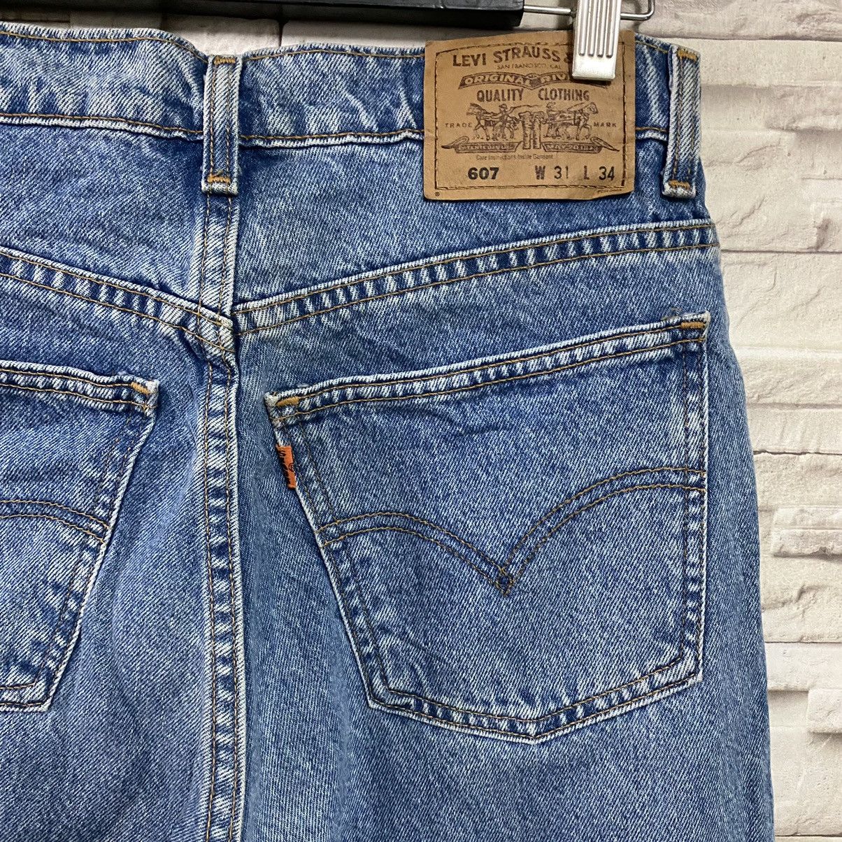 Levi's Vintage Levis 607 Jeans Light Wash Orangetab Size US 30 / EU 46 - 1 Thumbnail