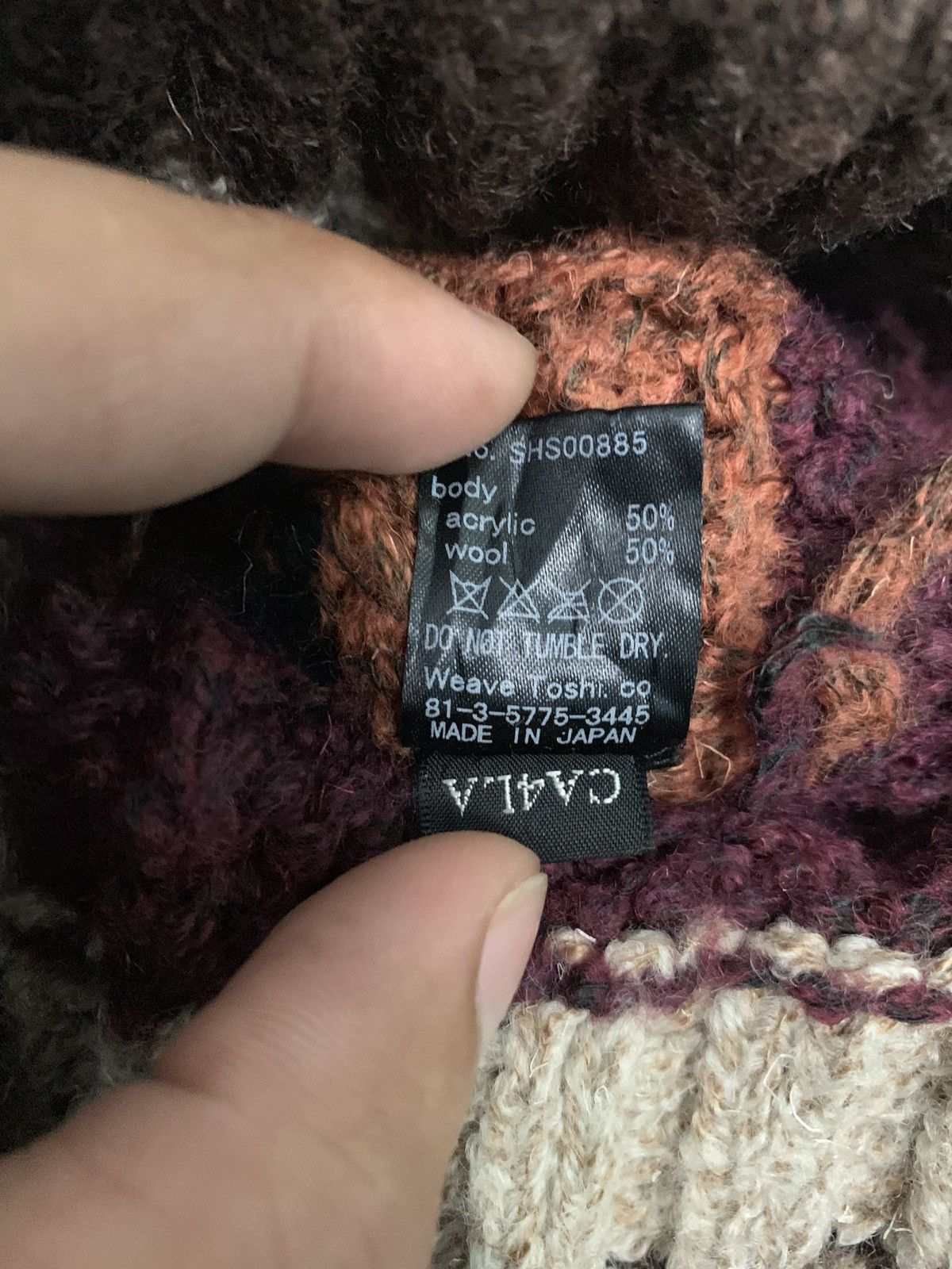 CA4LA 🇯🇵 RARE!! Japanese Ca4la Multicolor Striped Beanie Cap Size ONE SIZE - 6 Thumbnail