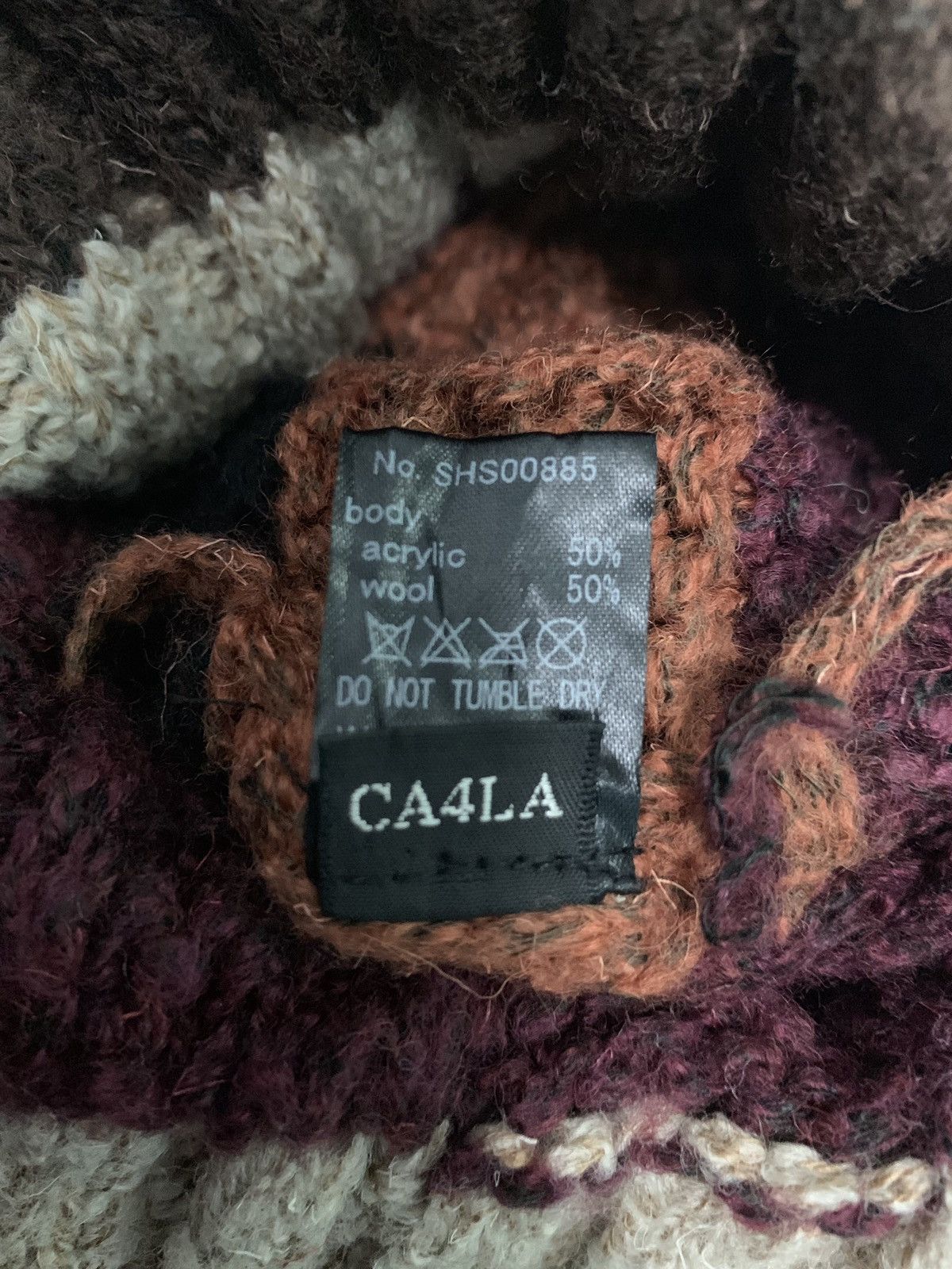 CA4LA 🇯🇵 RARE!! Japanese Ca4la Multicolor Striped Beanie Cap Size ONE SIZE - 5 Thumbnail