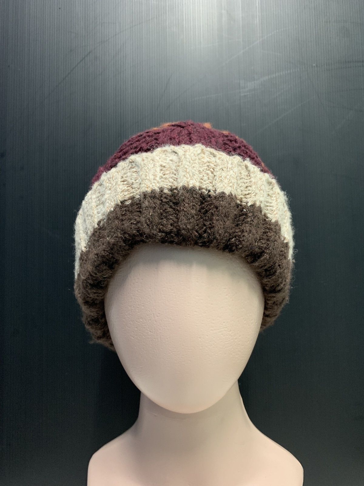 CA4LA 🇯🇵 RARE!! Japanese Ca4la Multicolor Striped Beanie Cap Size ONE SIZE - 3 Thumbnail