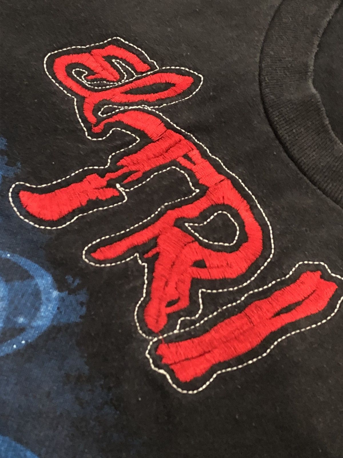 AAA Rare Vintage El Tri Virgin Mary Black Tee Shirt Size Large Size US L / EU 52-54 / 3 - 3 Thumbnail
