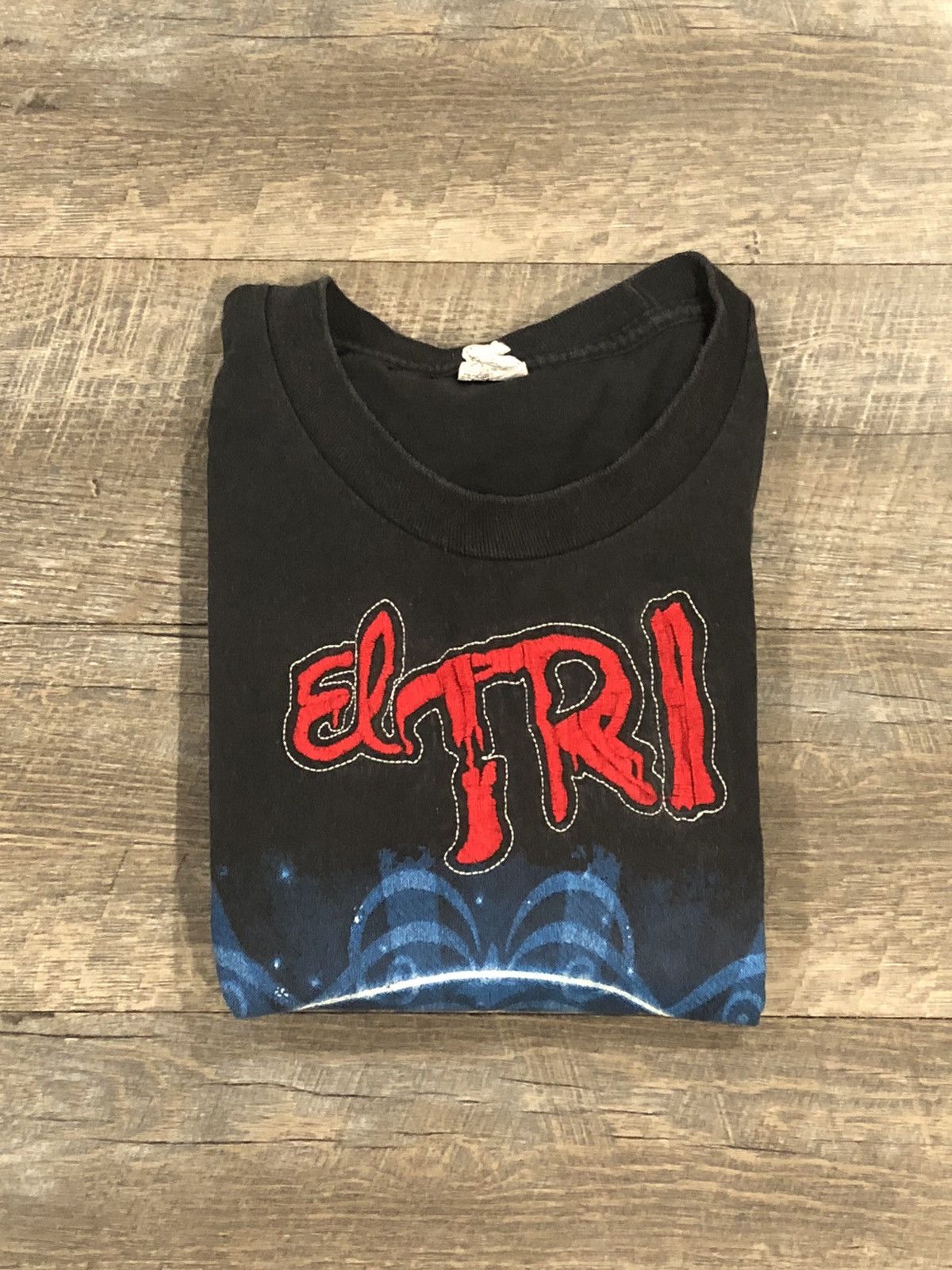 AAA Rare Vintage El Tri Virgin Mary Black Tee Shirt Size Large Size US L / EU 52-54 / 3 - 9 Thumbnail
