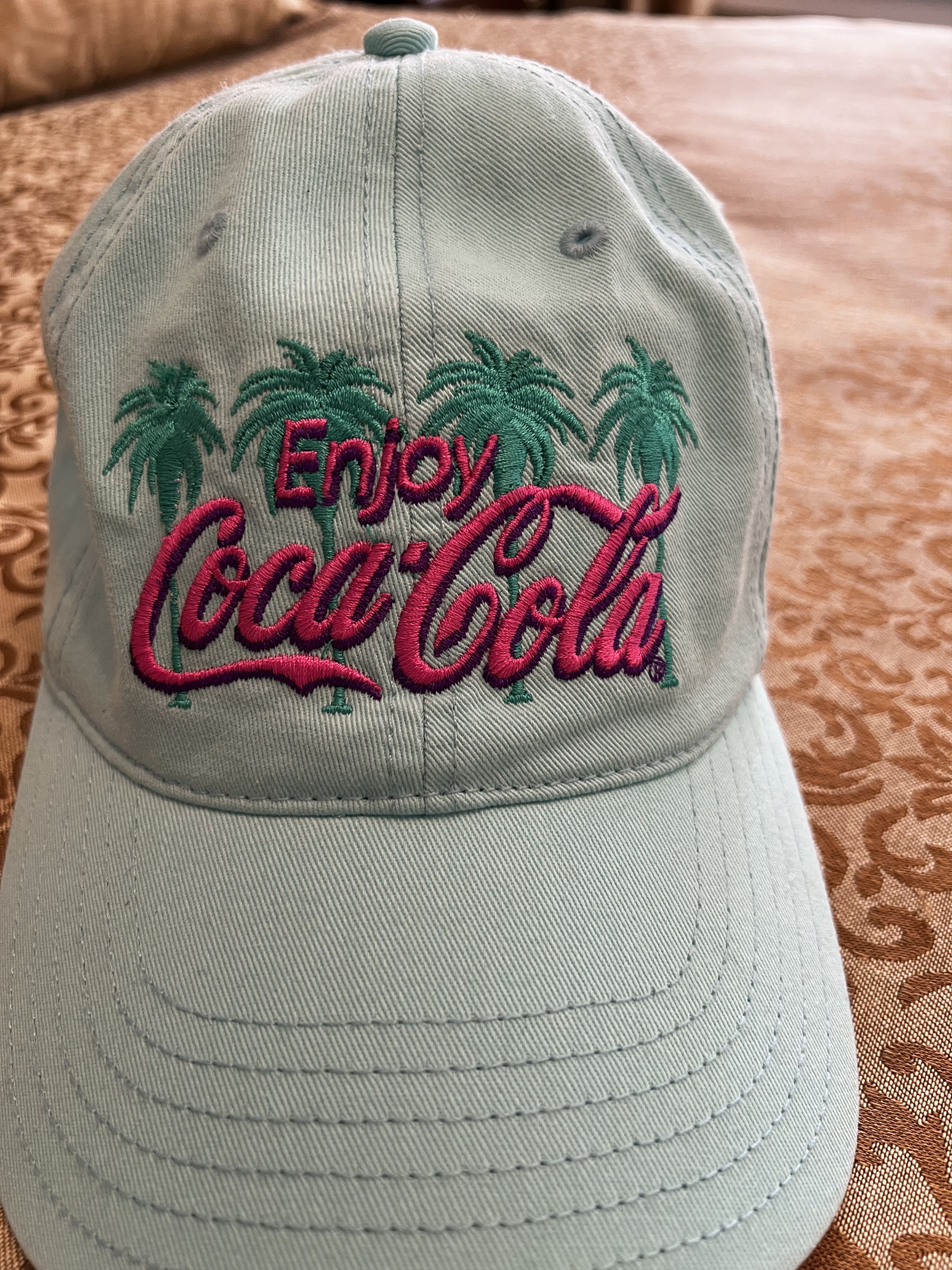 Coca Cola × Vintage Mint Coca Cola Soda Palm Trees Hat Cap Size ONE SIZE - 2 Thumbnail