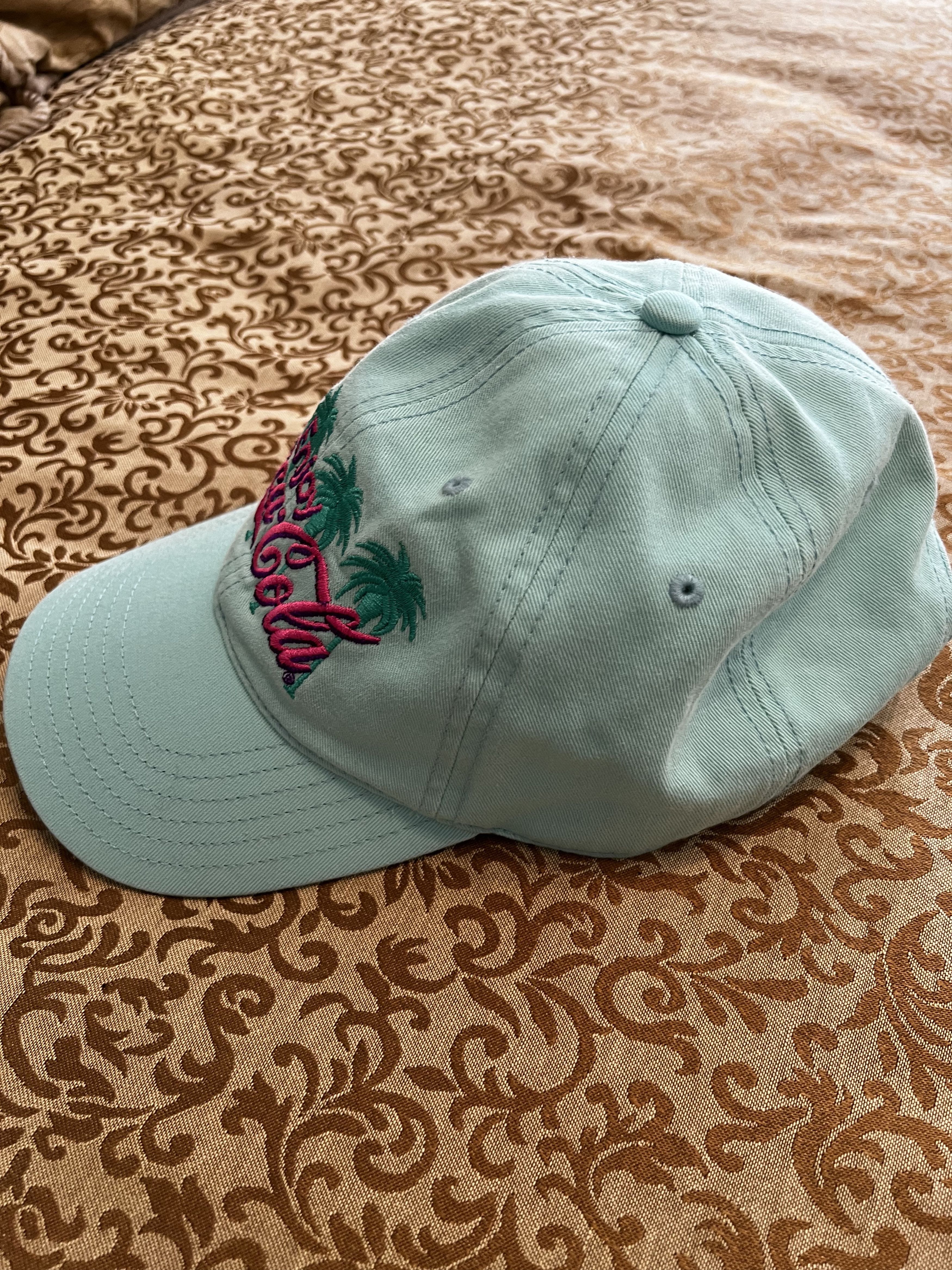 Coca Cola × Vintage Mint Coca Cola Soda Palm Trees Hat Cap Size ONE SIZE - 3 Thumbnail