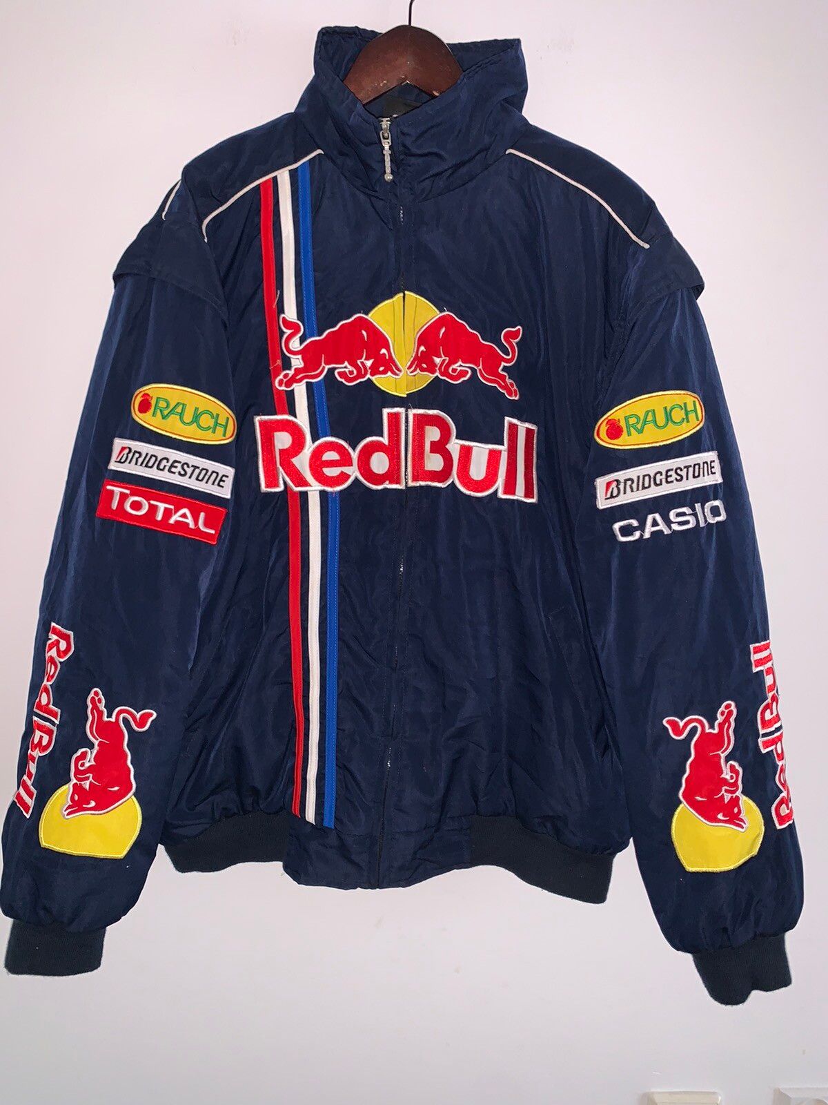 Vintage Vintage Red Bull Sauber Petronas Navy Jacket | Grailed