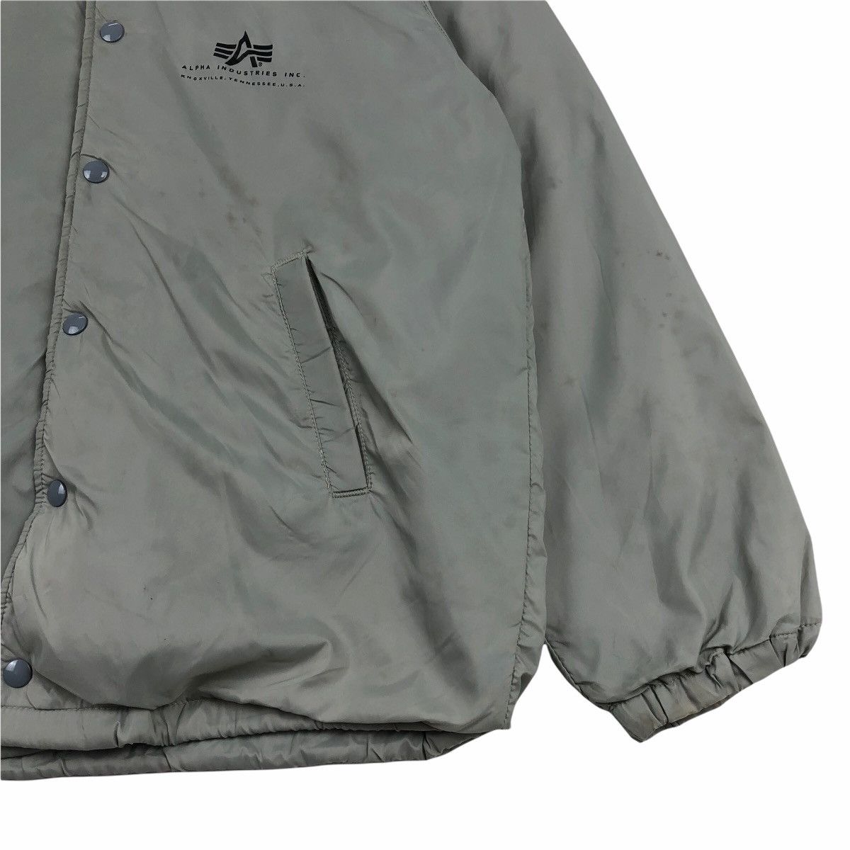 Alpha Industries Vintage Alpha Industries Nylon Coach Jacket Made In USA Size US L / EU 52-54 / 3 - 4 Thumbnail