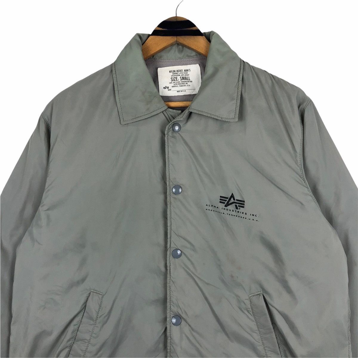 Alpha Industries Vintage Alpha Industries Nylon Coach Jacket Made In USA Size US L / EU 52-54 / 3 - 5 Thumbnail