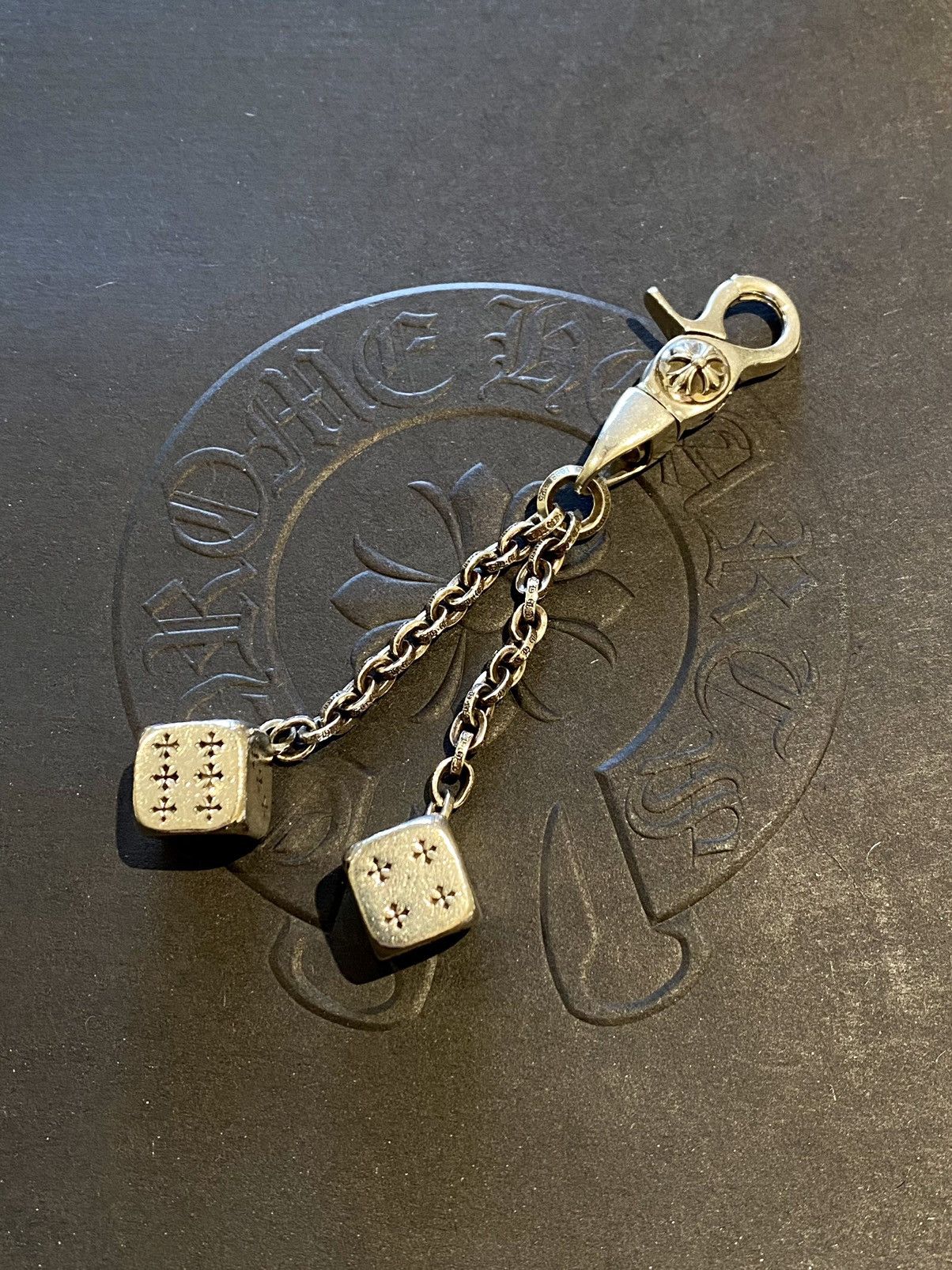 Chrome Hearts Chrome Hearts Dice KeyChain Grailed